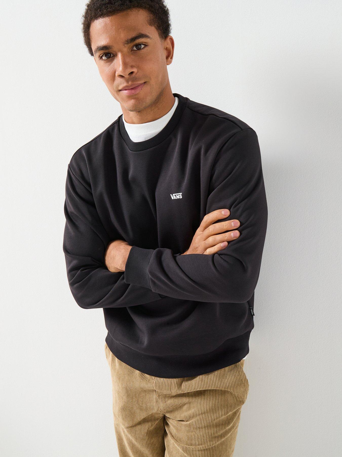  image of vans-mens-left-chest-crew-black