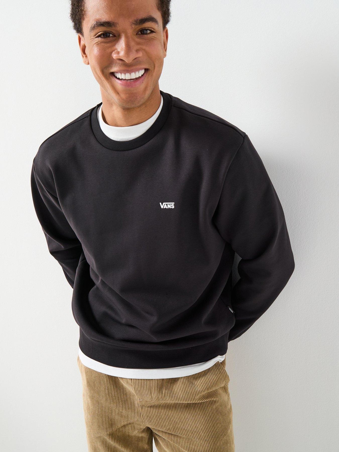  image of vans-mens-left-chest-crew-black