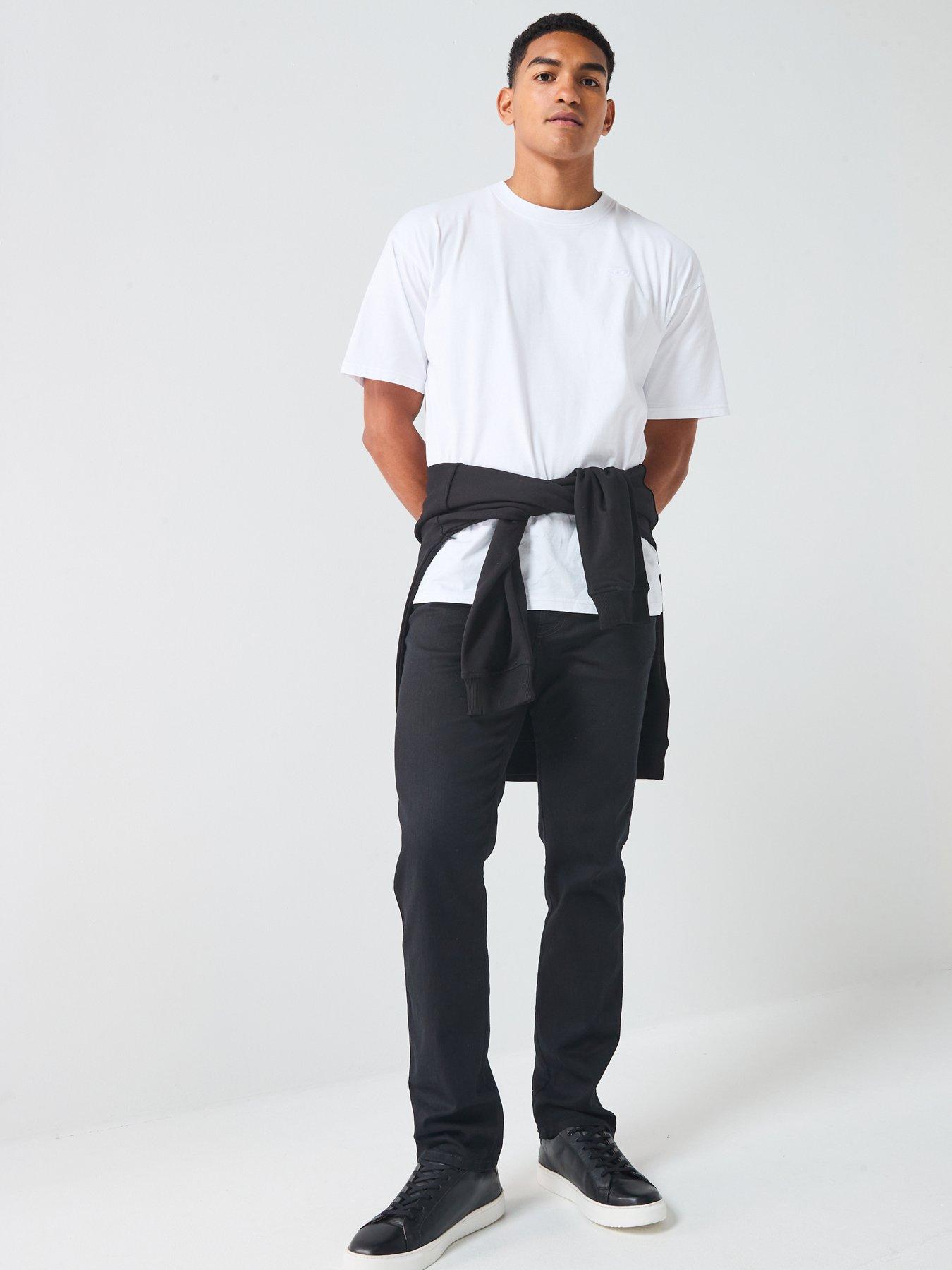 Image 3 of 6 of Diesel D-Vyl Slim Straight Fit Jeans - Black