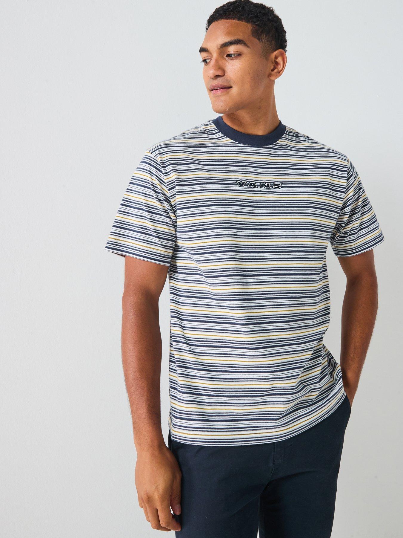 undefined Mens Cameron Stripe Short Sleeve Knit T-Shirt - Multi