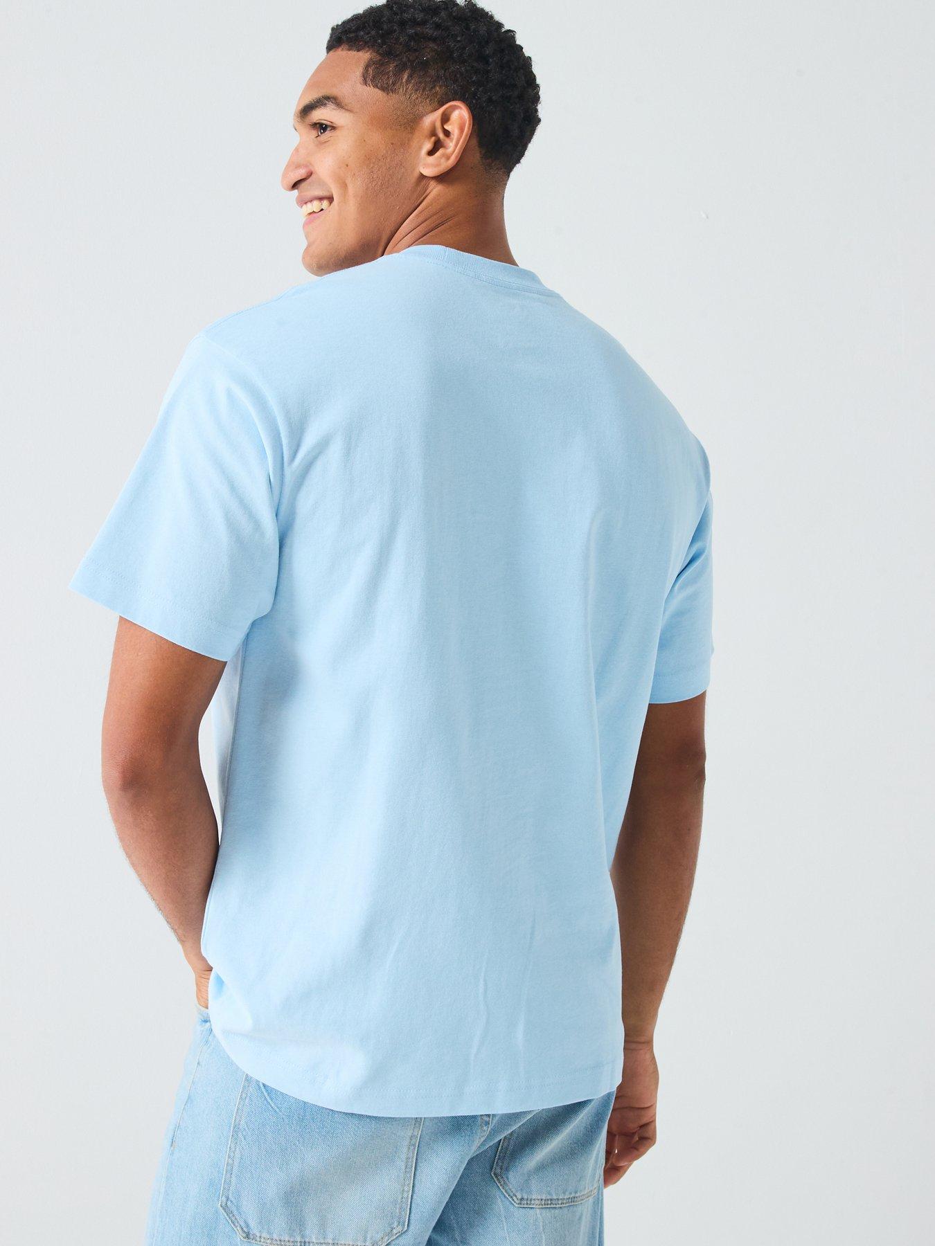 Image 2 of 5 of Vans Mens Oversized Short Sleeve T-Shirt - Blue