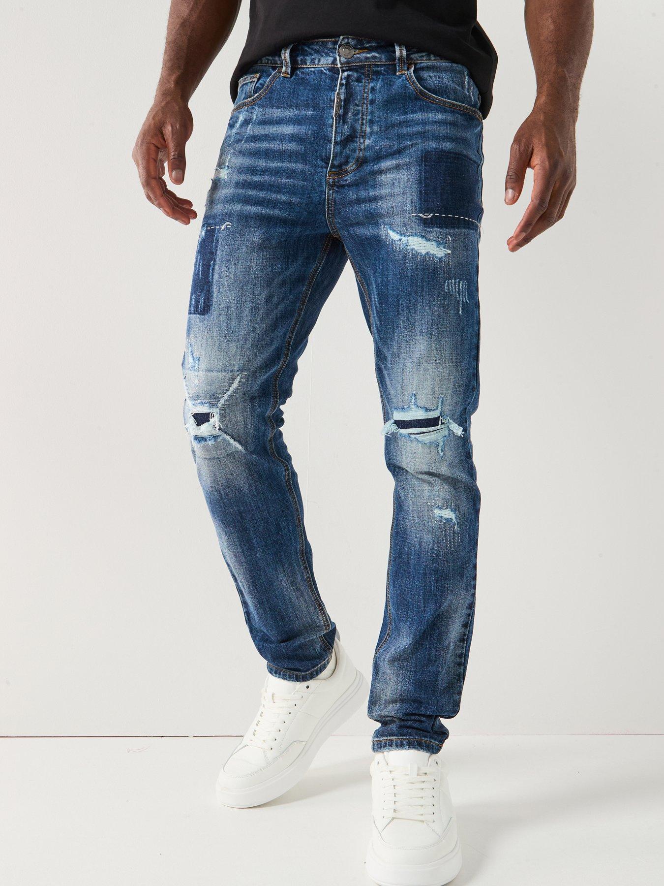 undefined Pastini Loose Slim Fit Jeans - Dark Blue
