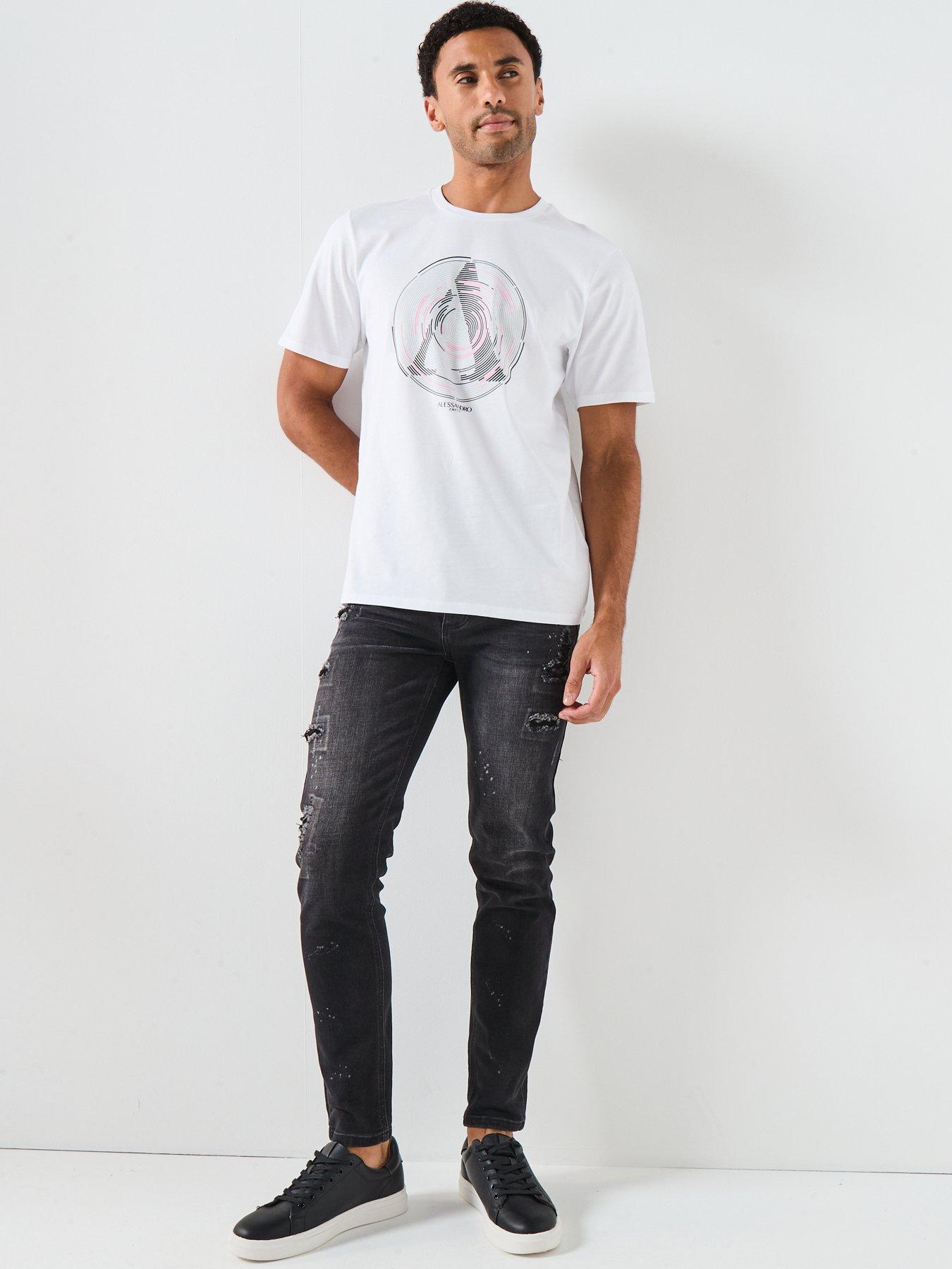 Image 5 of 5 of Alessandro Zavetti Alessandro Zavetti Apollo 005 Slim Fit Jeans