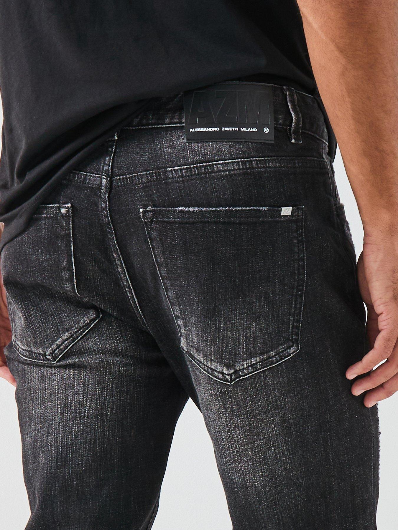 Image 4 of 5 of Alessandro Zavetti Alessandro Zavetti Pacelli Loose Slim Fit Jeans
