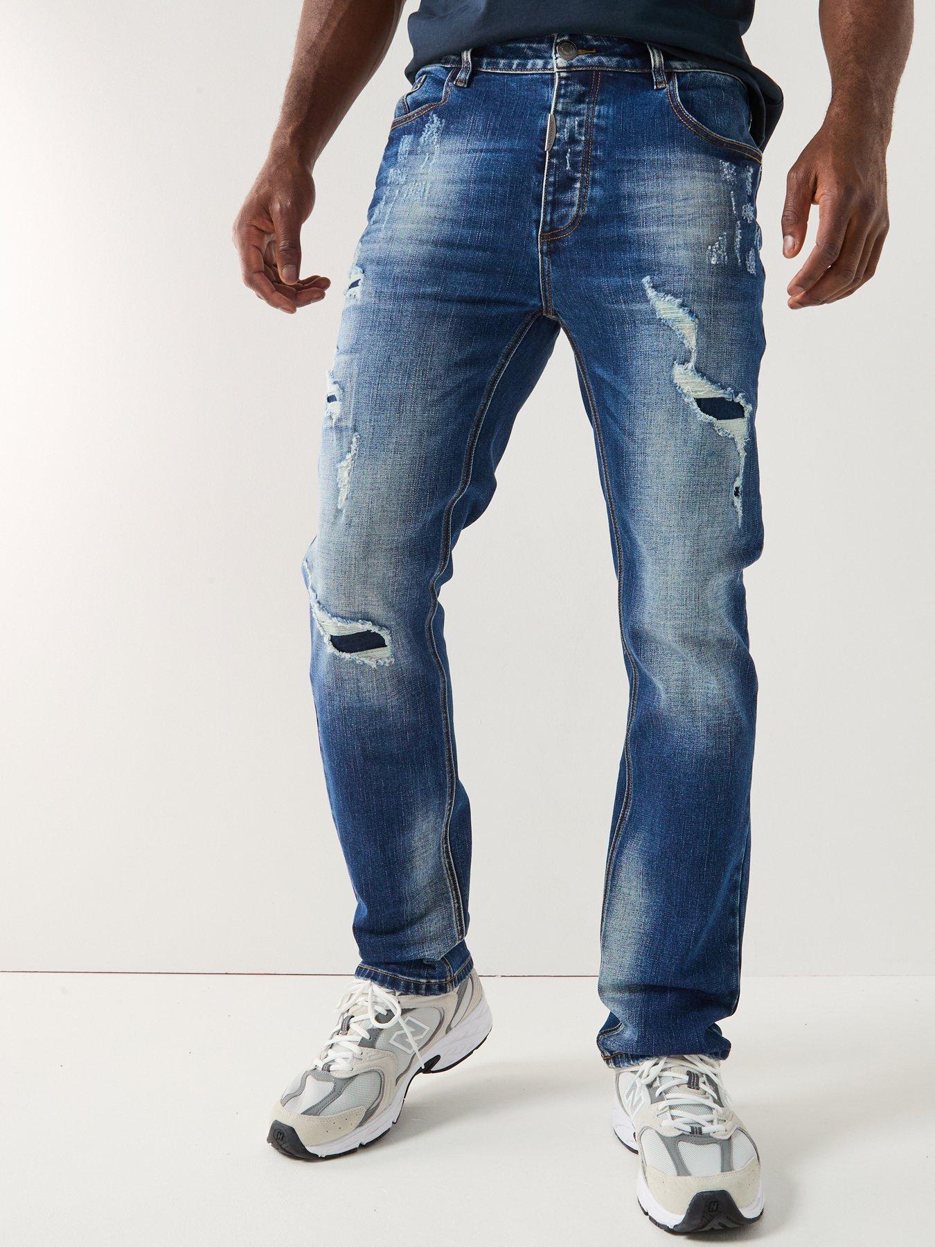 undefined Remergio Loose Slim Fit Jeans - Mid Wash