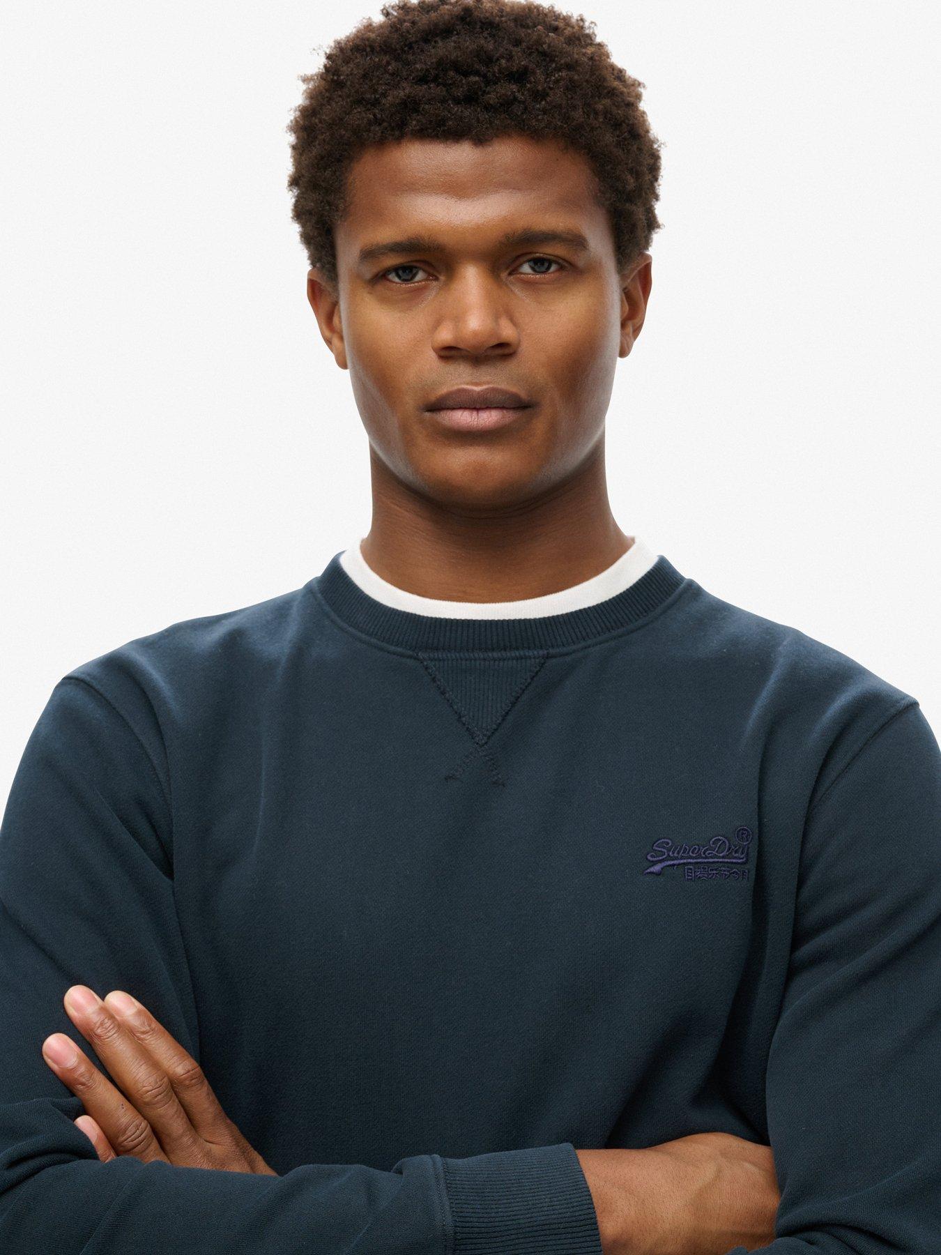 Image 3 of 5 of Superdry Essential Logo Crew Sweatshirt - Blue