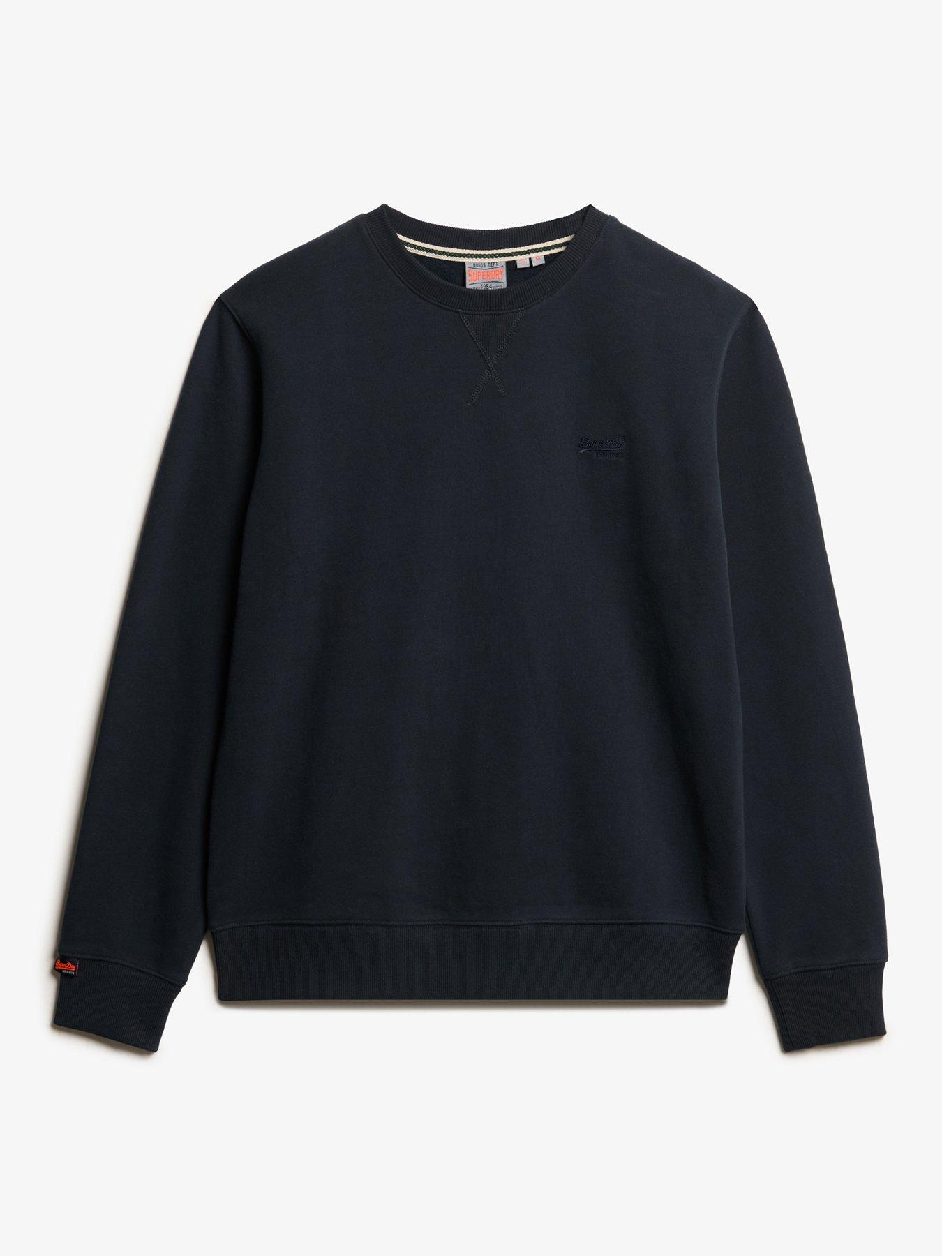 Image 4 of 5 of Superdry Essential Logo Crew Sweatshirt - Blue