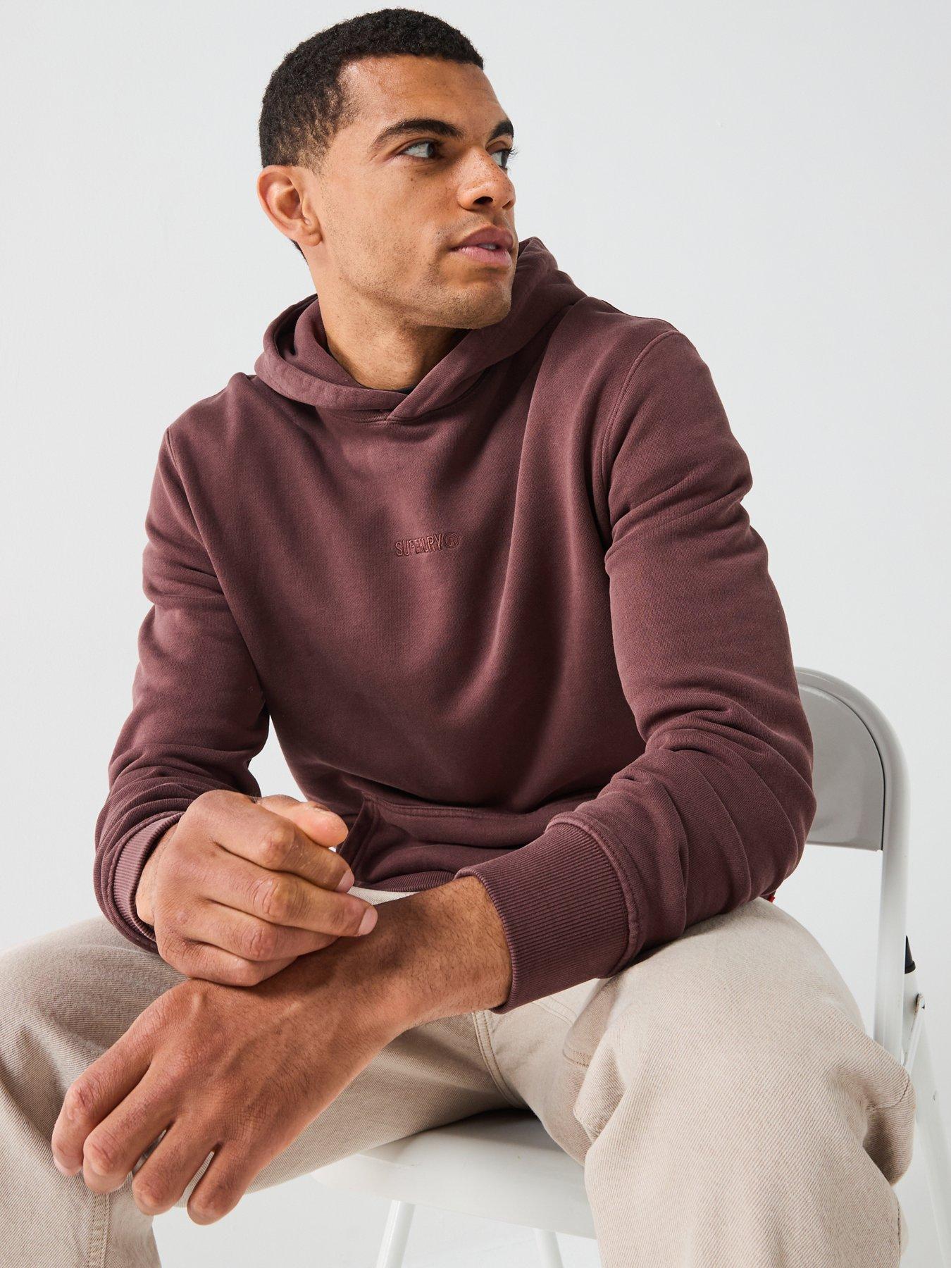 Image 5 of 6 of Superdry Micro Logo Hoodie - Brown