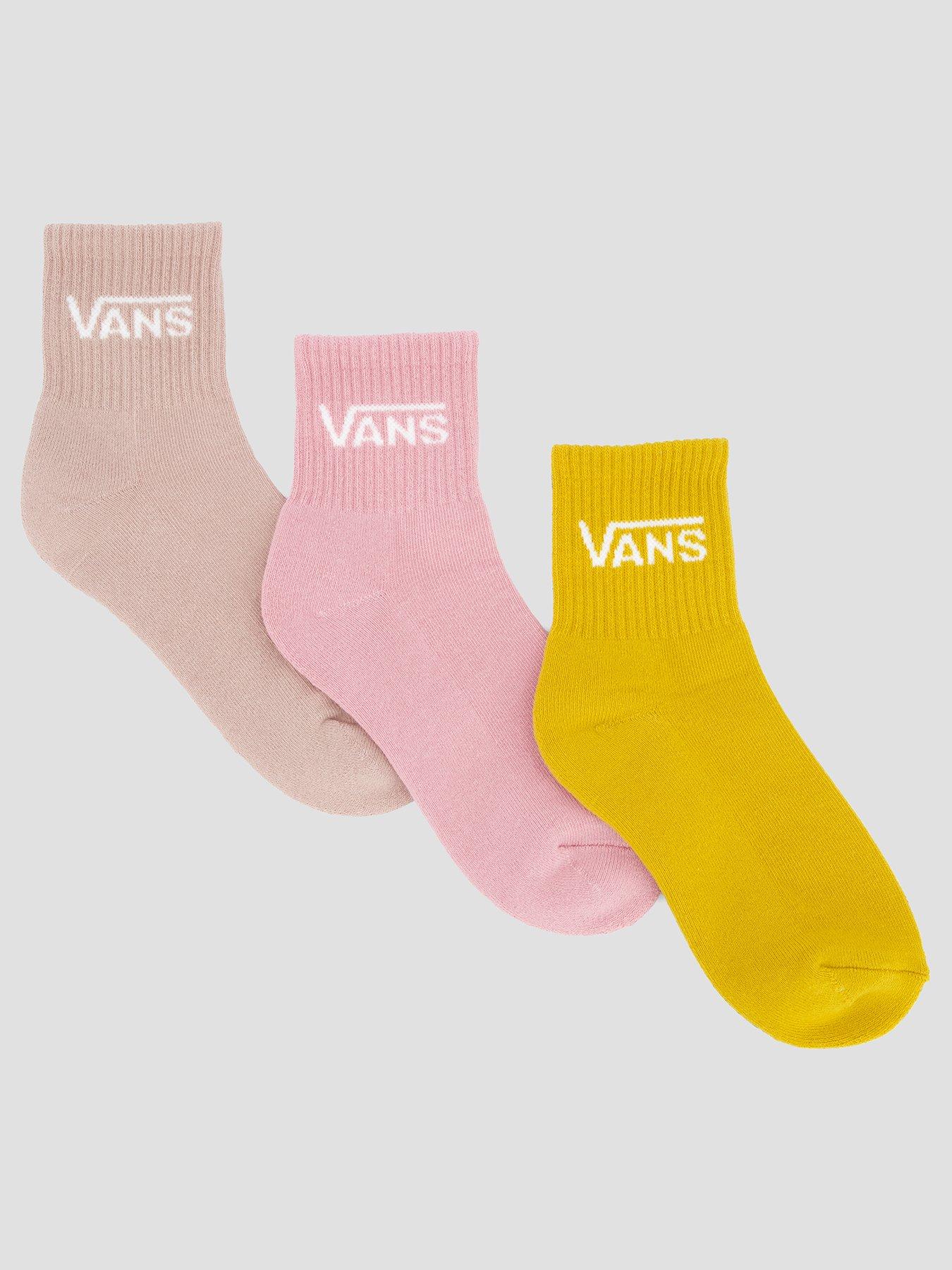 Image 1 of 4 of Vans Womens Classic Half Crew Socks - Pink