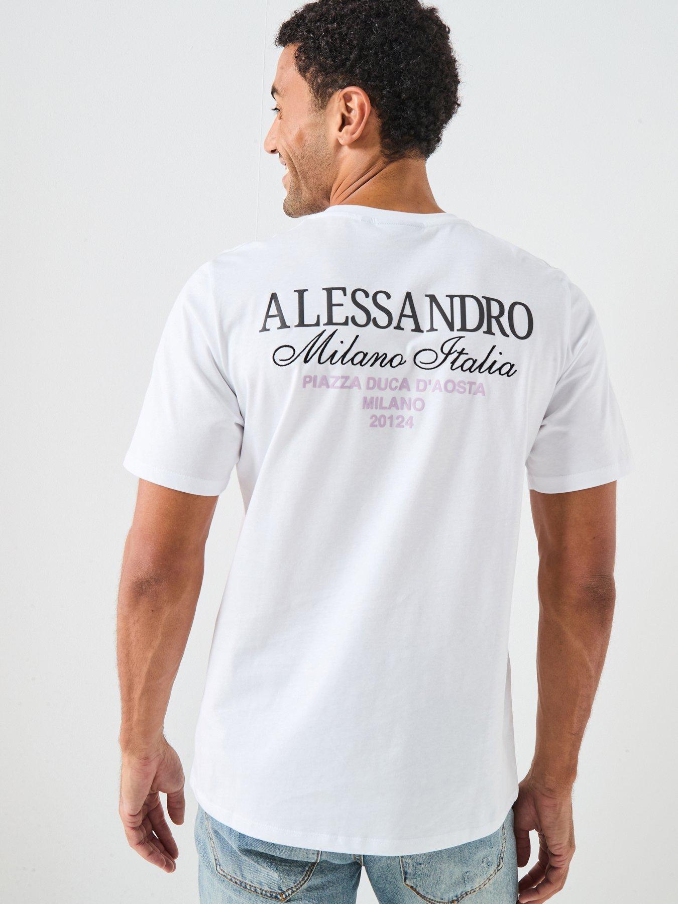 undefined Montanelli Graphic Back Print T-Shirt - White