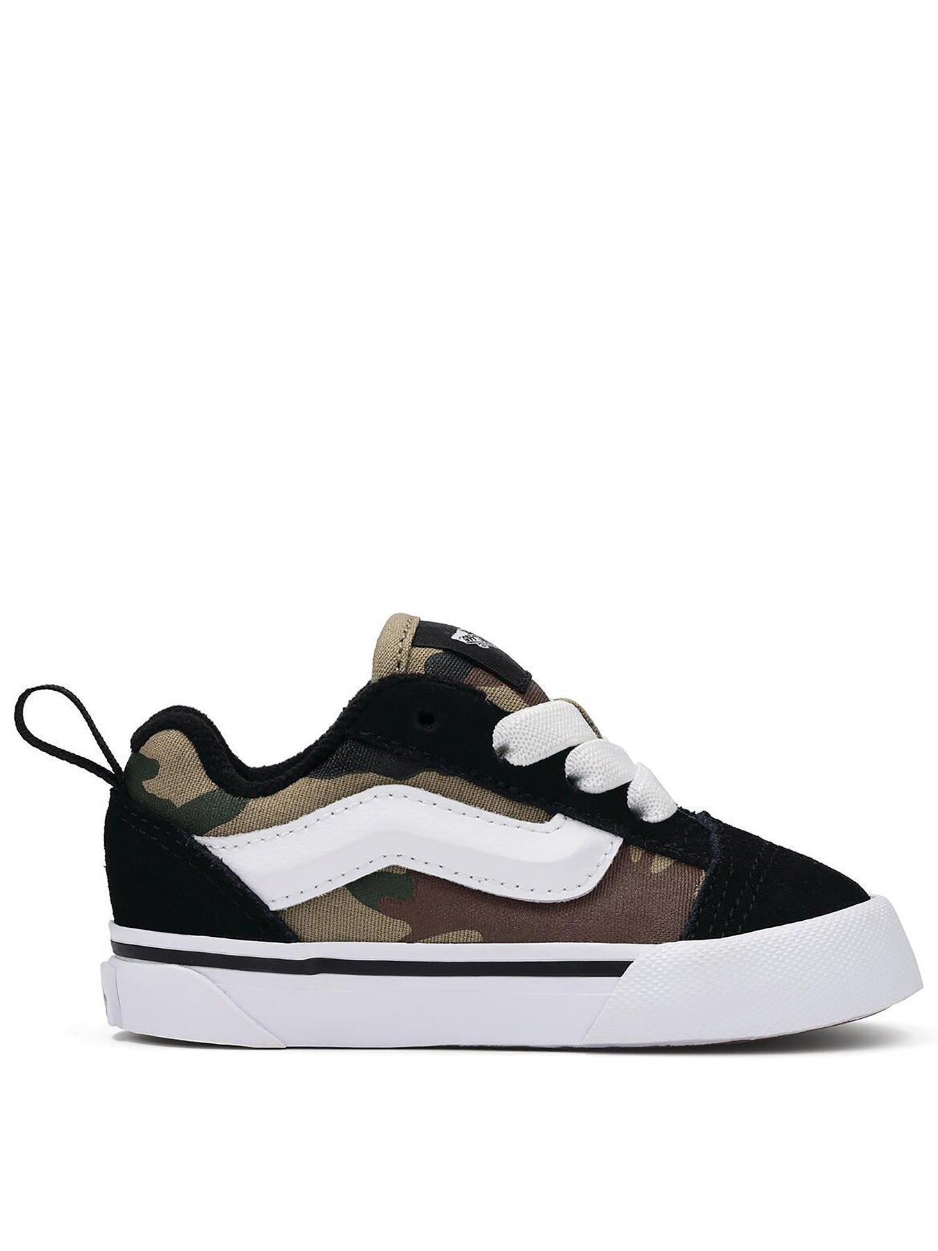 Vans Toddler Knu Skool Elastic Lace Trainers - Green