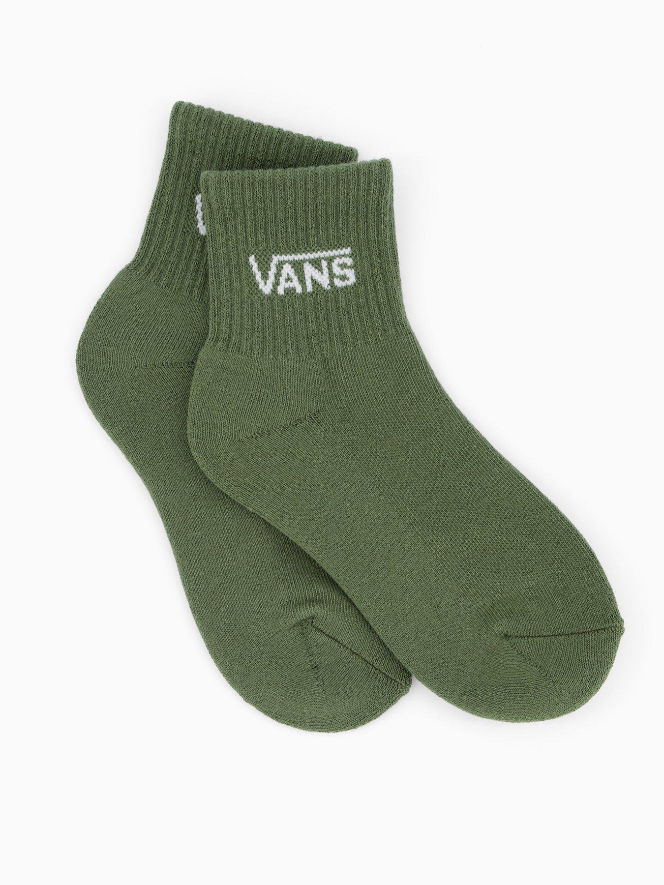  image of vans-junior-classic-half-crew-socks-greygreen