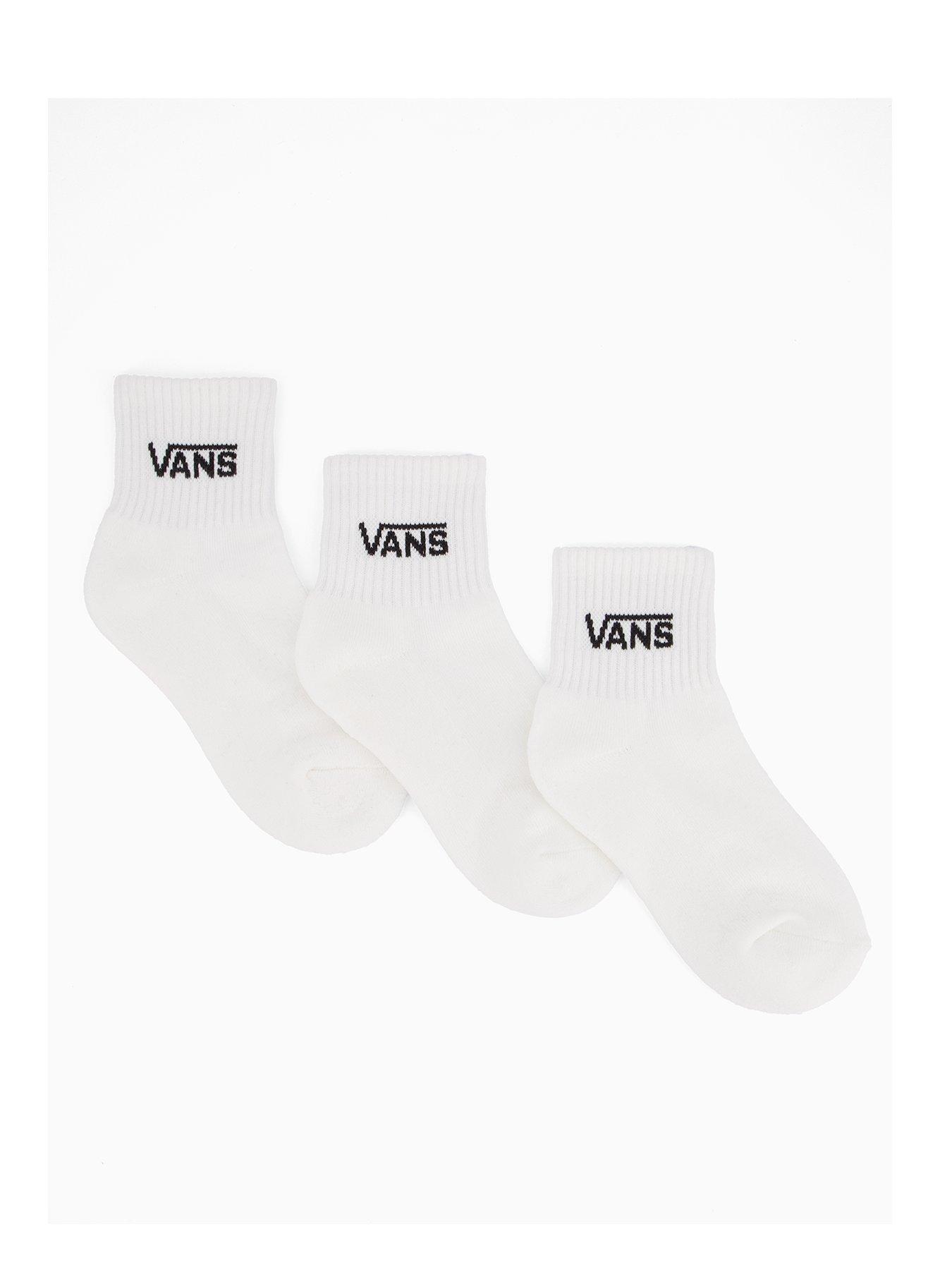 undefined Junior Classic Half Crew Socks - White