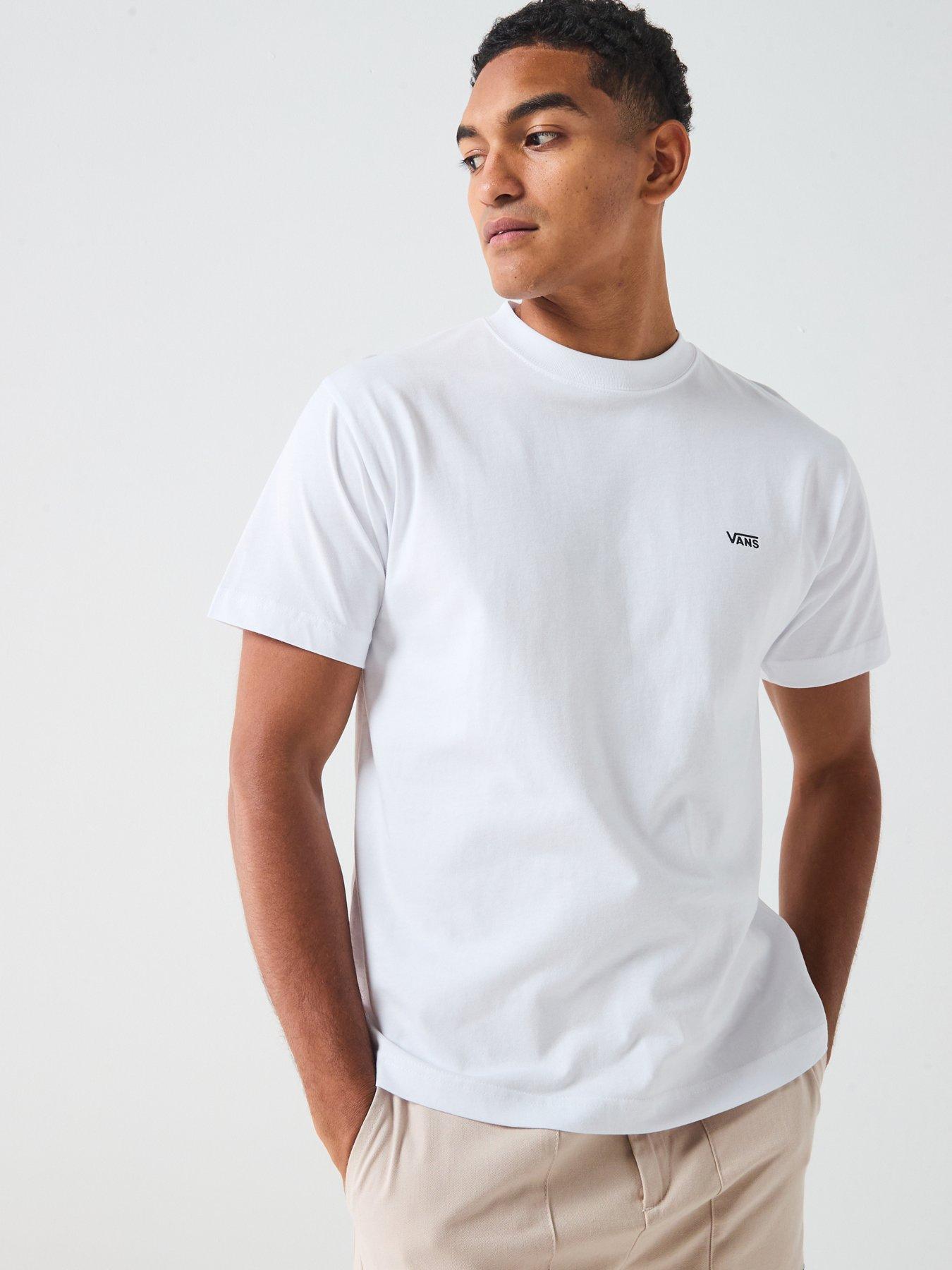 undefined Mens Left Chest Short Sleeve T-Shirt - White