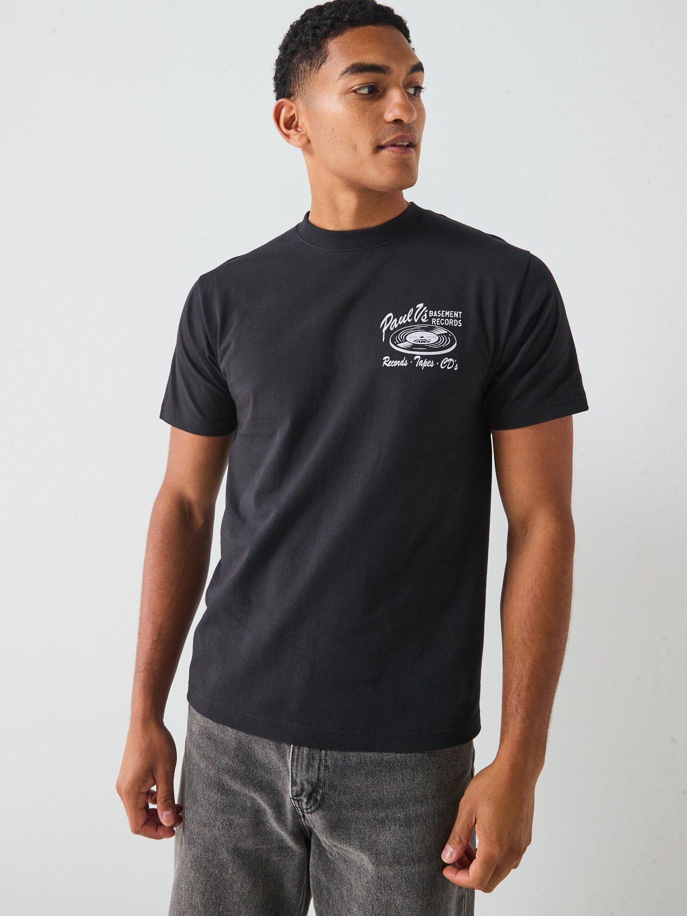 Image 2 of 5 of Vans Mens Paul Vs Short Sleeve T-Shirt - Black