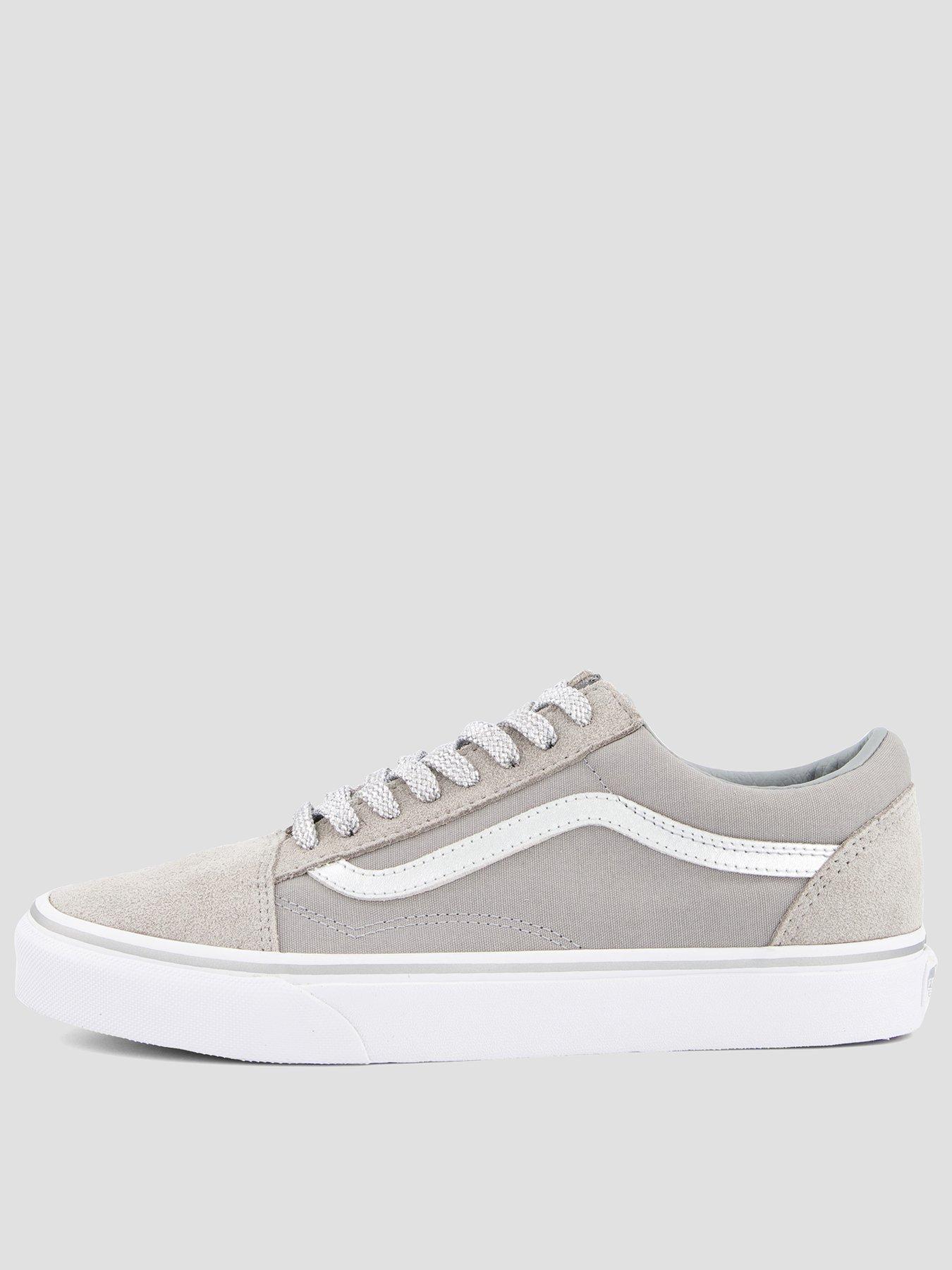  image of vans-unisex-old-skool-trainers-metallic-pop-grey