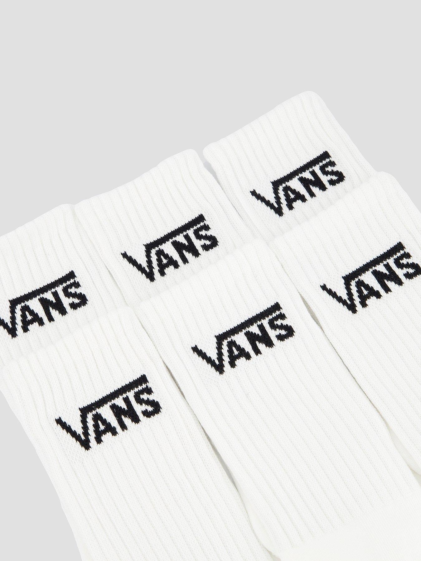  image of vans-unisex-classic-crew-socks-white