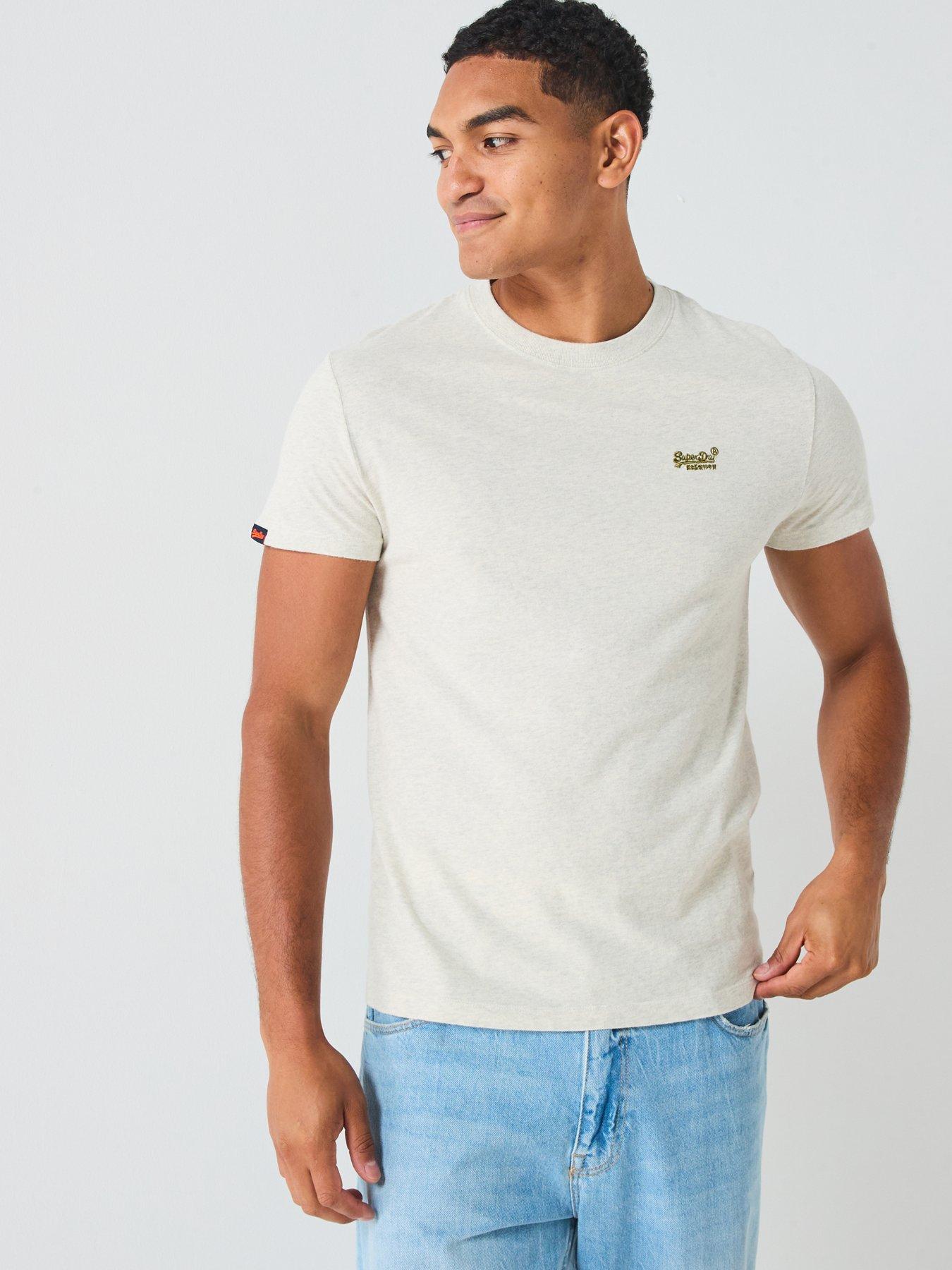undefined Essential Logo Embroidered T-Shirt - Grey