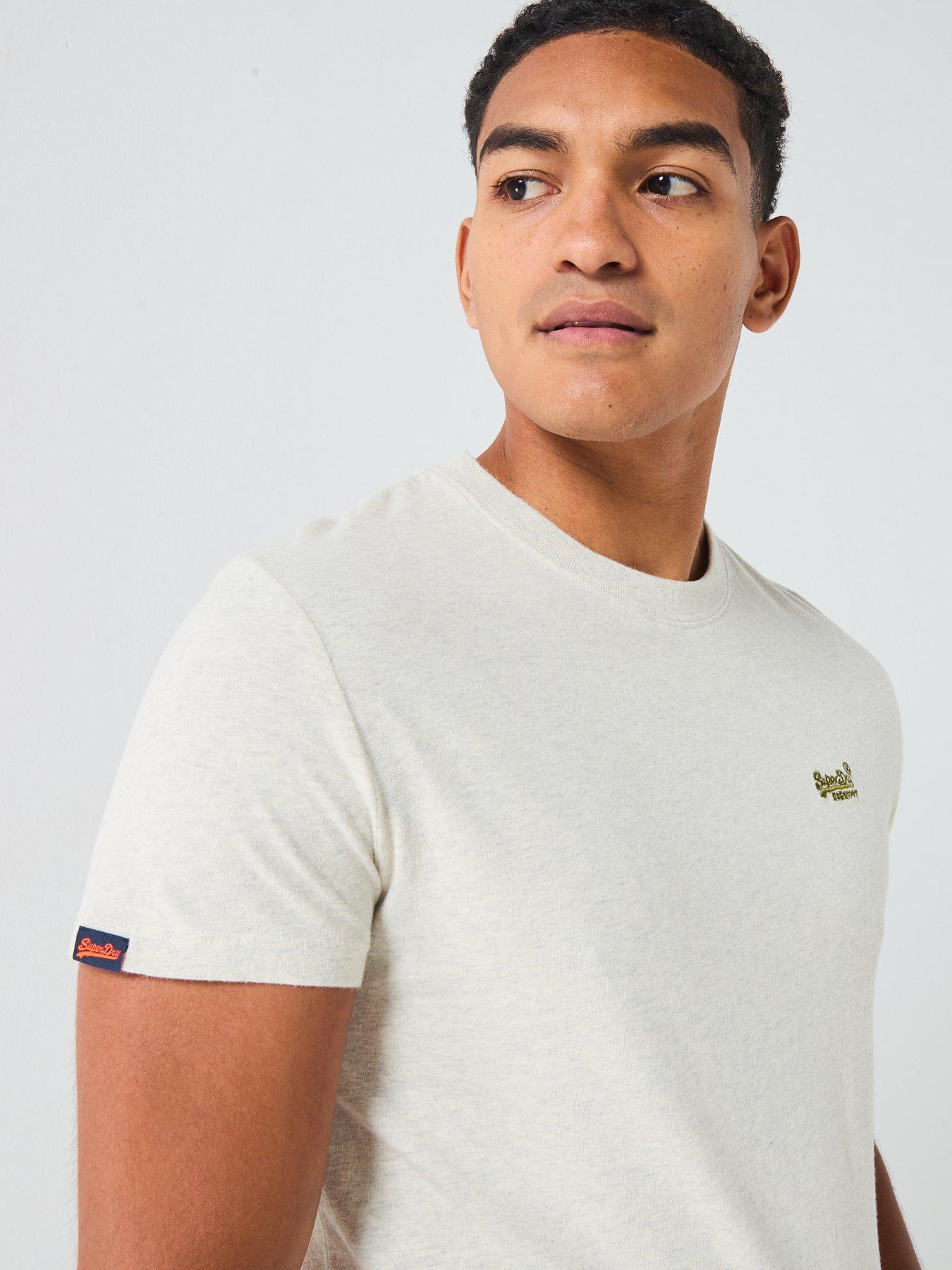 Image 5 of 5 of Superdry Essential Logo Embroidered T-shirt - Cream