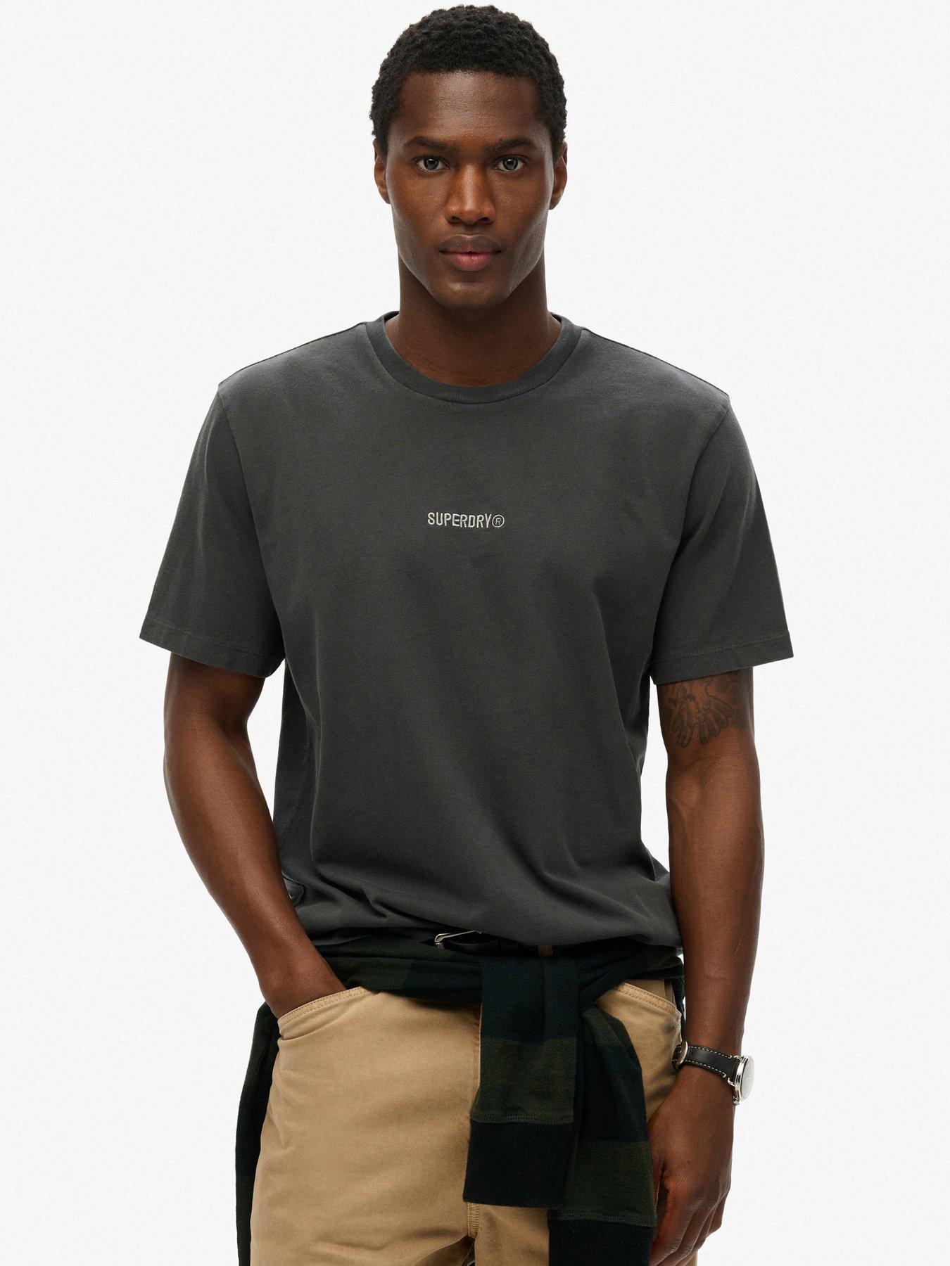 Image 1 of 4 of Superdry Micro Logo T Shirt - Black