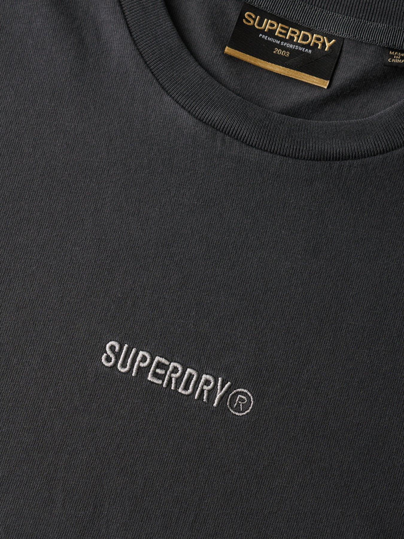 Image 4 of 4 of Superdry Micro Logo T Shirt - Black
