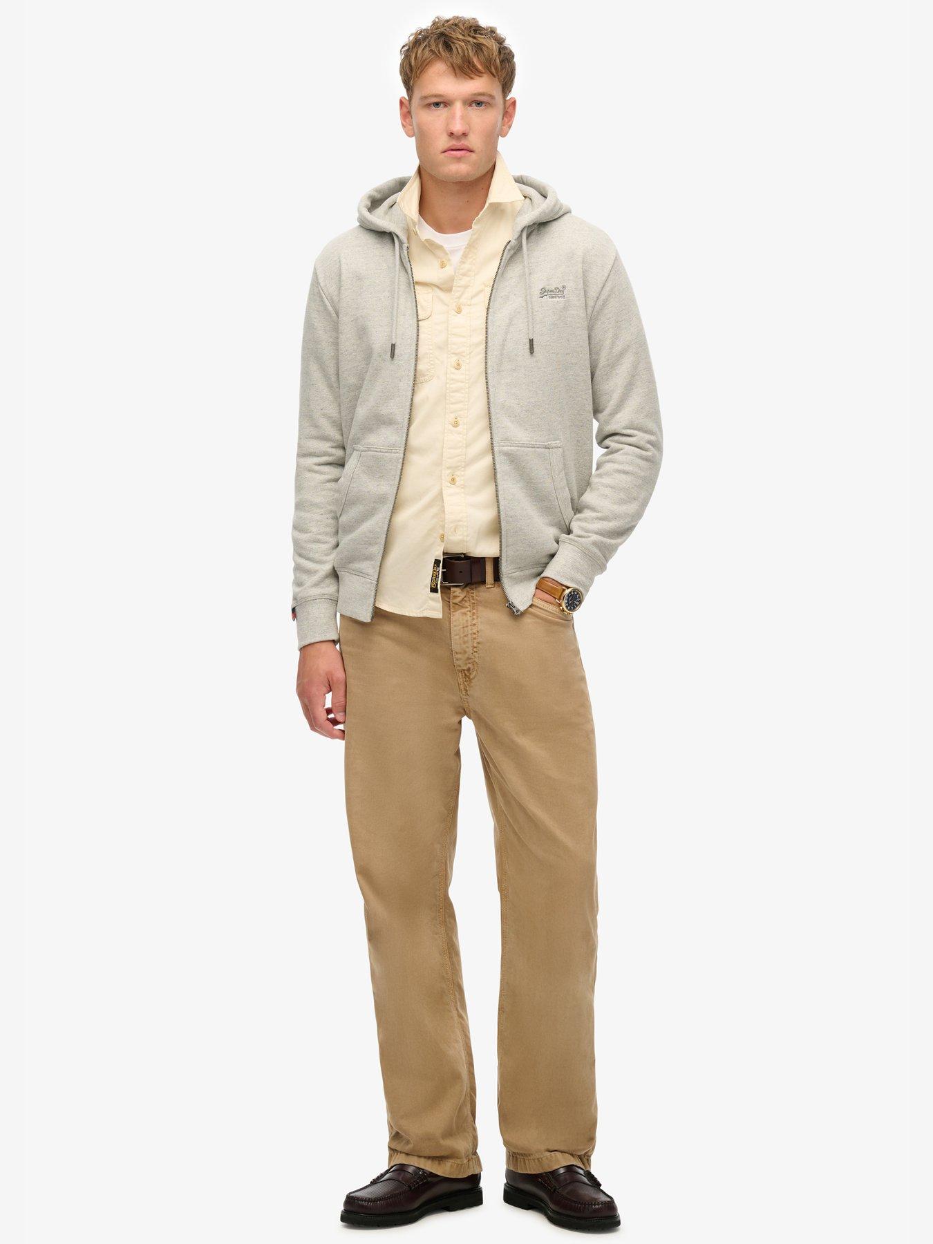 Image 2 of 5 of Superdry Essential Logo Zip Hoodie - Grey