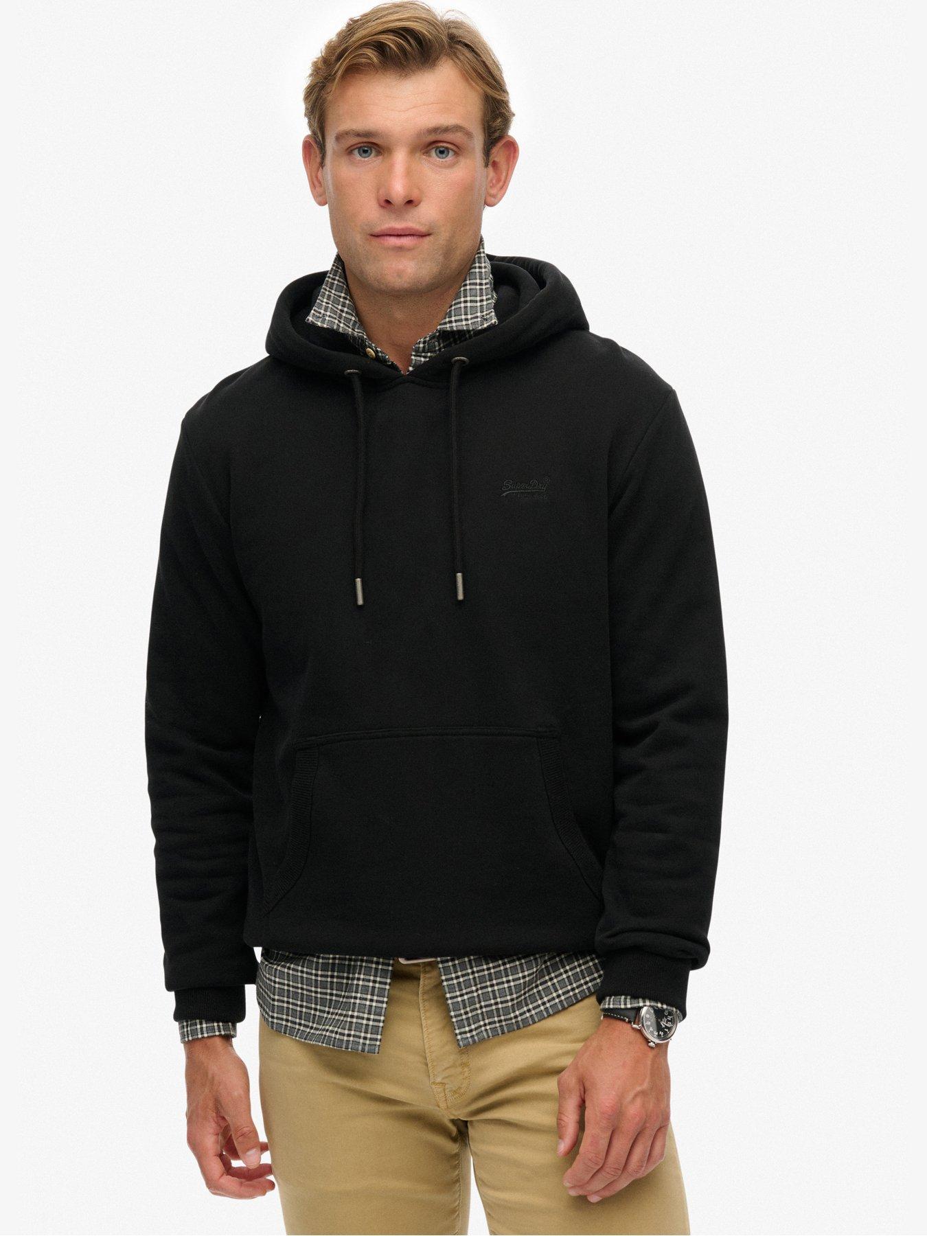 Image 1 of 4 of Superdry Essential Logo Hoodie - Black