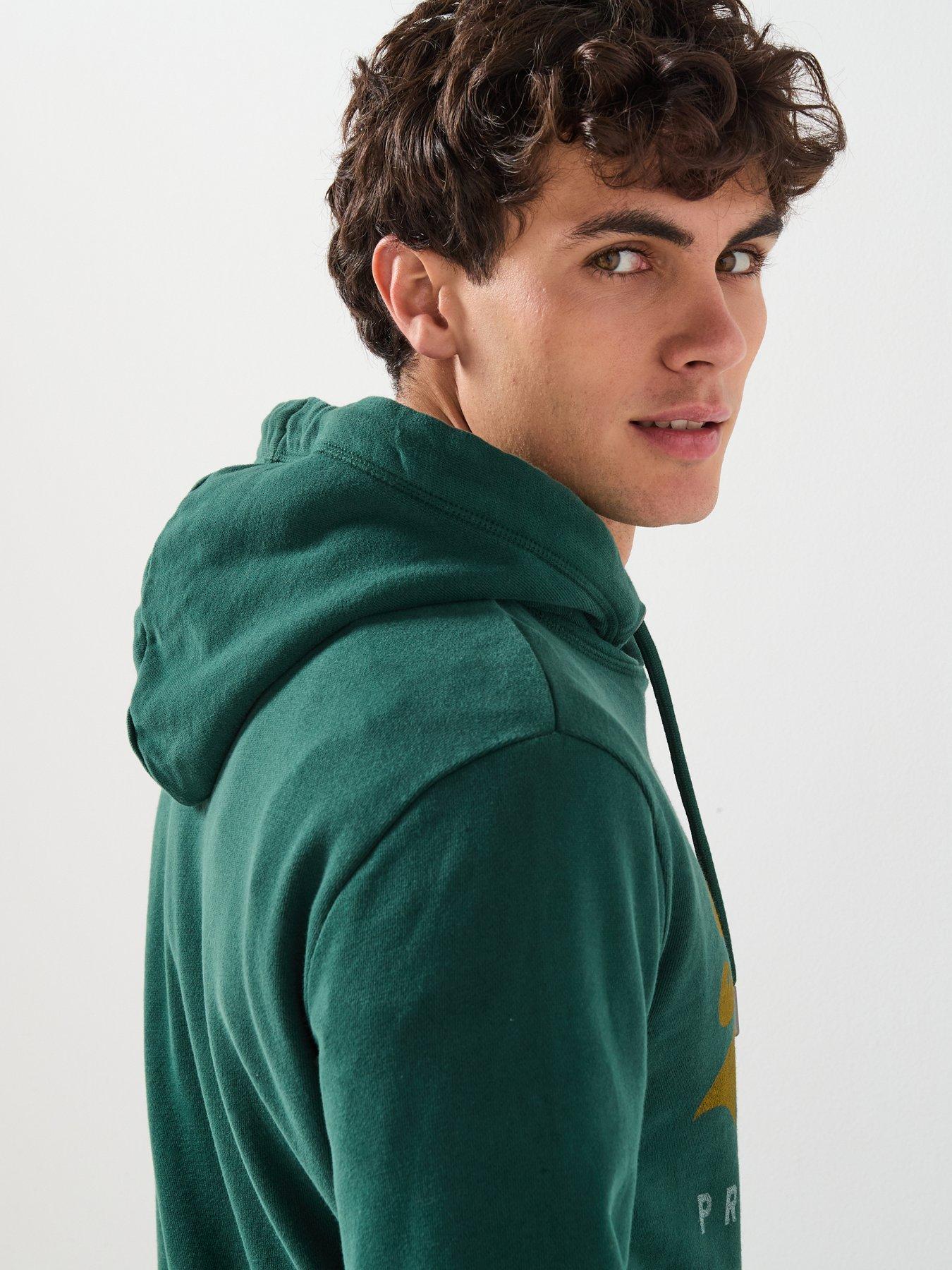  image of superdry-vintage-duo-classic-hoodie-green