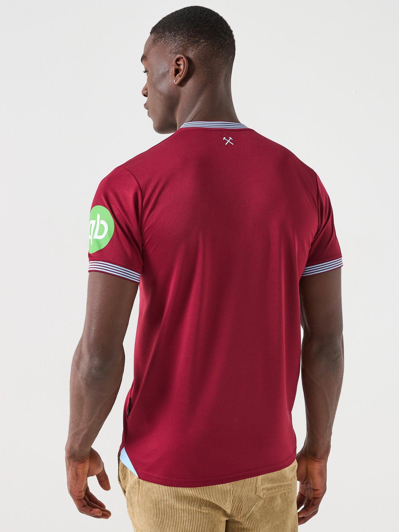  image of umbro-mens-west-ham-home-football-shirt-claret