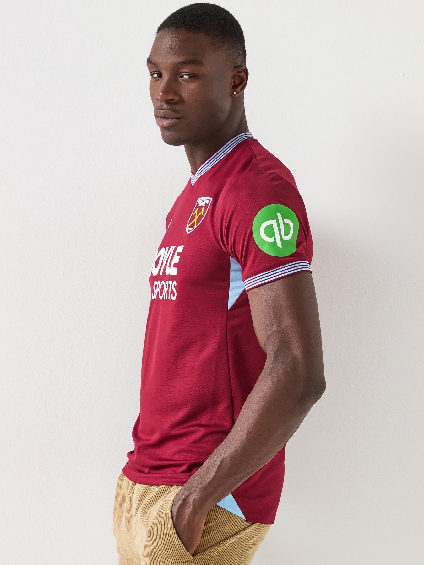  image of umbro-mens-west-ham-home-football-shirt-claret