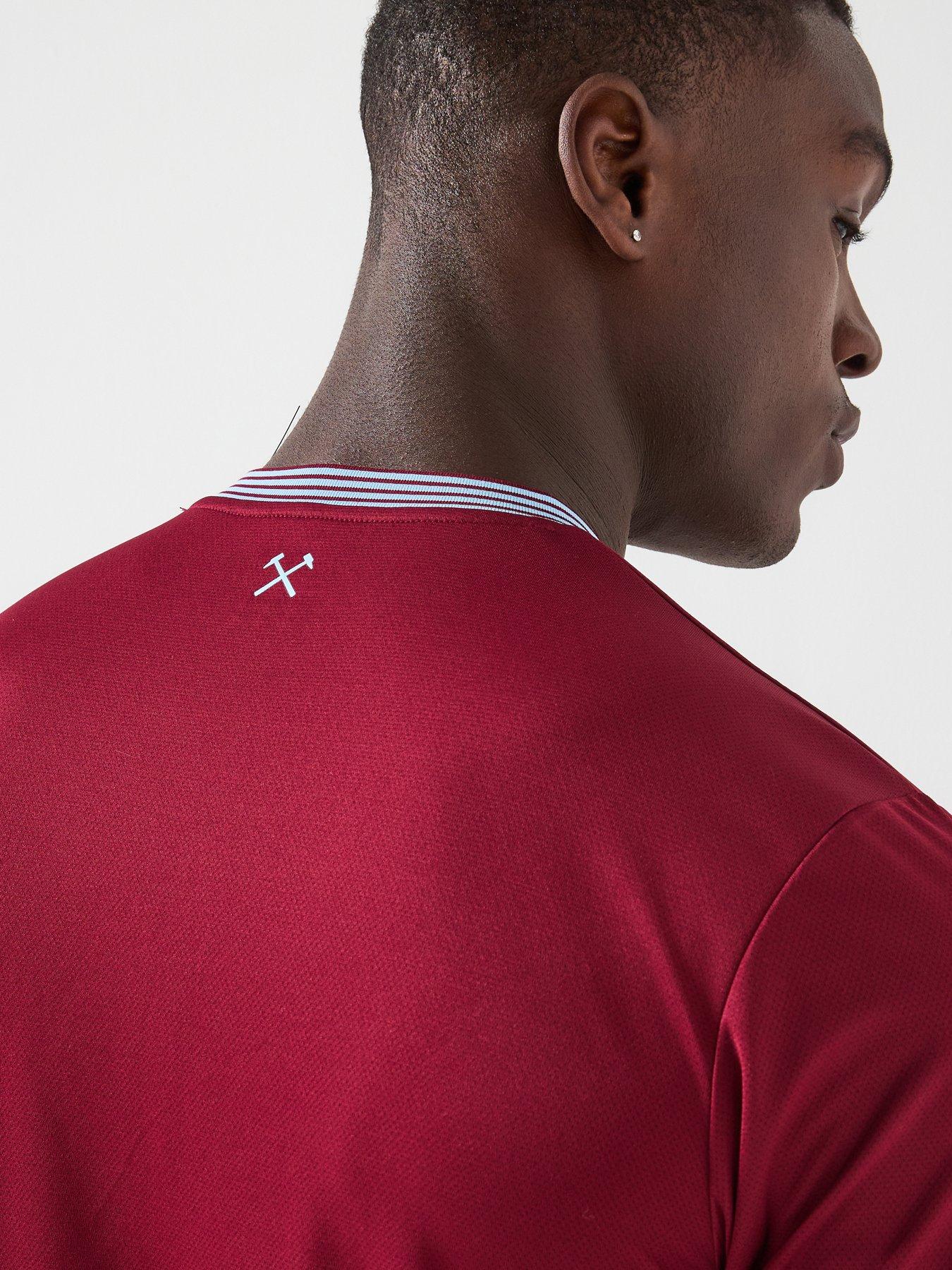  image of umbro-mens-west-ham-home-football-shirt-claret