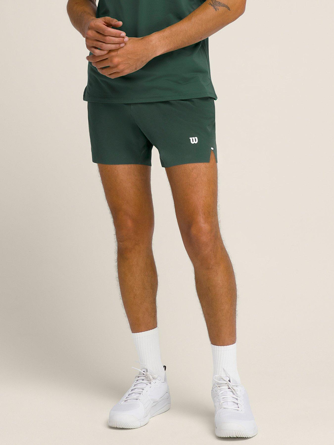 front image of wilson-mens-tennis-tournament-short-v2-7-inch-unlined-green