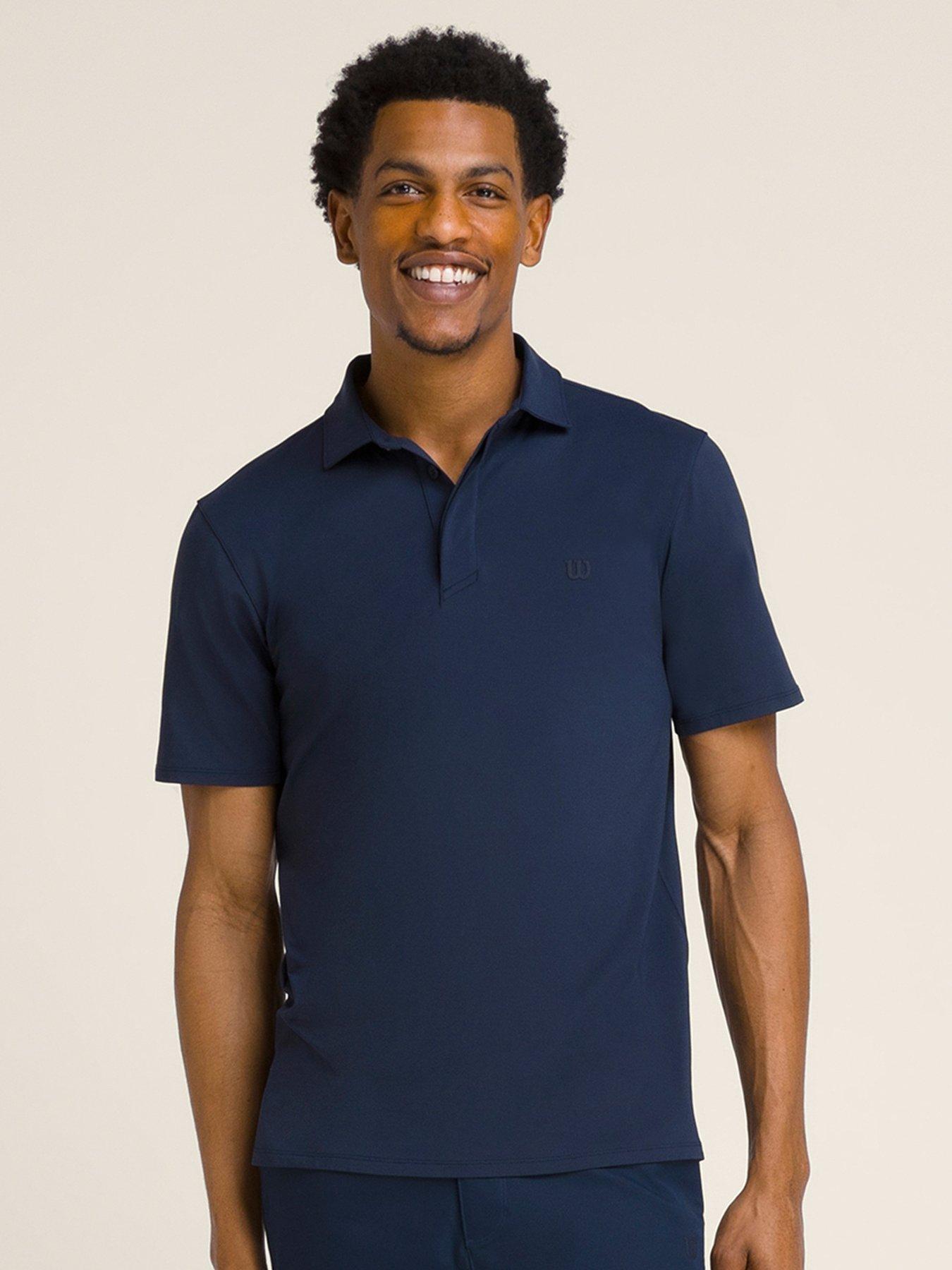 Image 1 of 4 of Wilson Mens Tennis League Polo - Navy