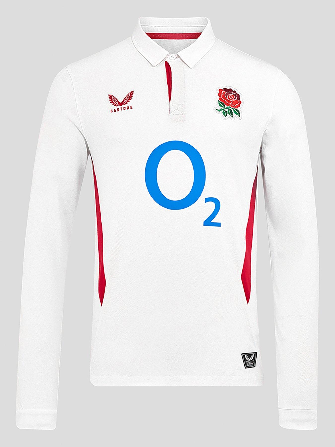 undefined Mens England Rugby Home Long Shirt - White