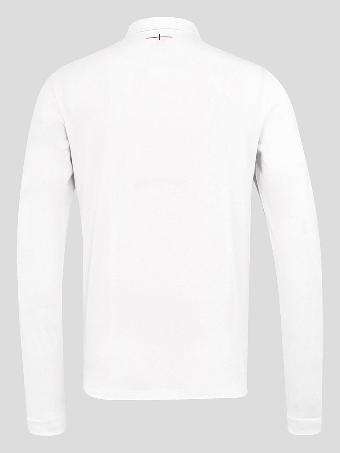 Castore Mens England Rugby Home Long Shirt - White | Littlewoods