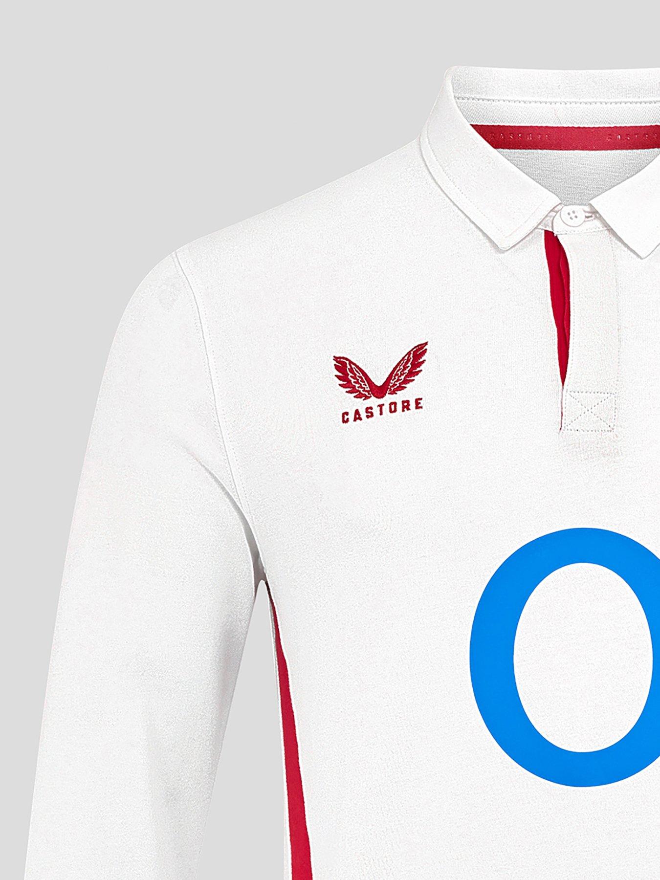 Castore Mens England Rugby Home Long Shirt - White | Littlewoods