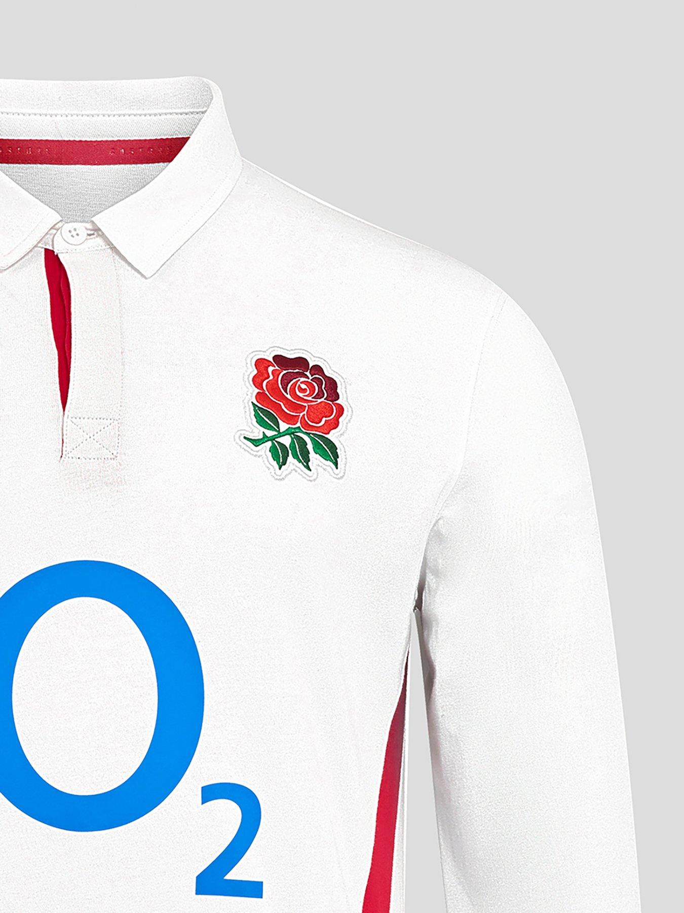 Castore Mens England Rugby Home Long Shirt - White | Littlewoods