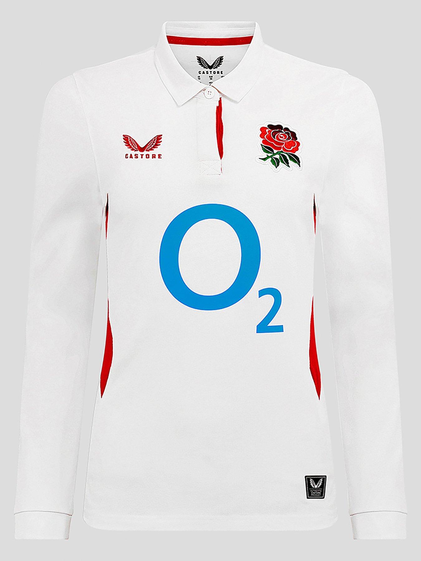 undefined Womens England Rugby Home Long Sleeve Shirt - White