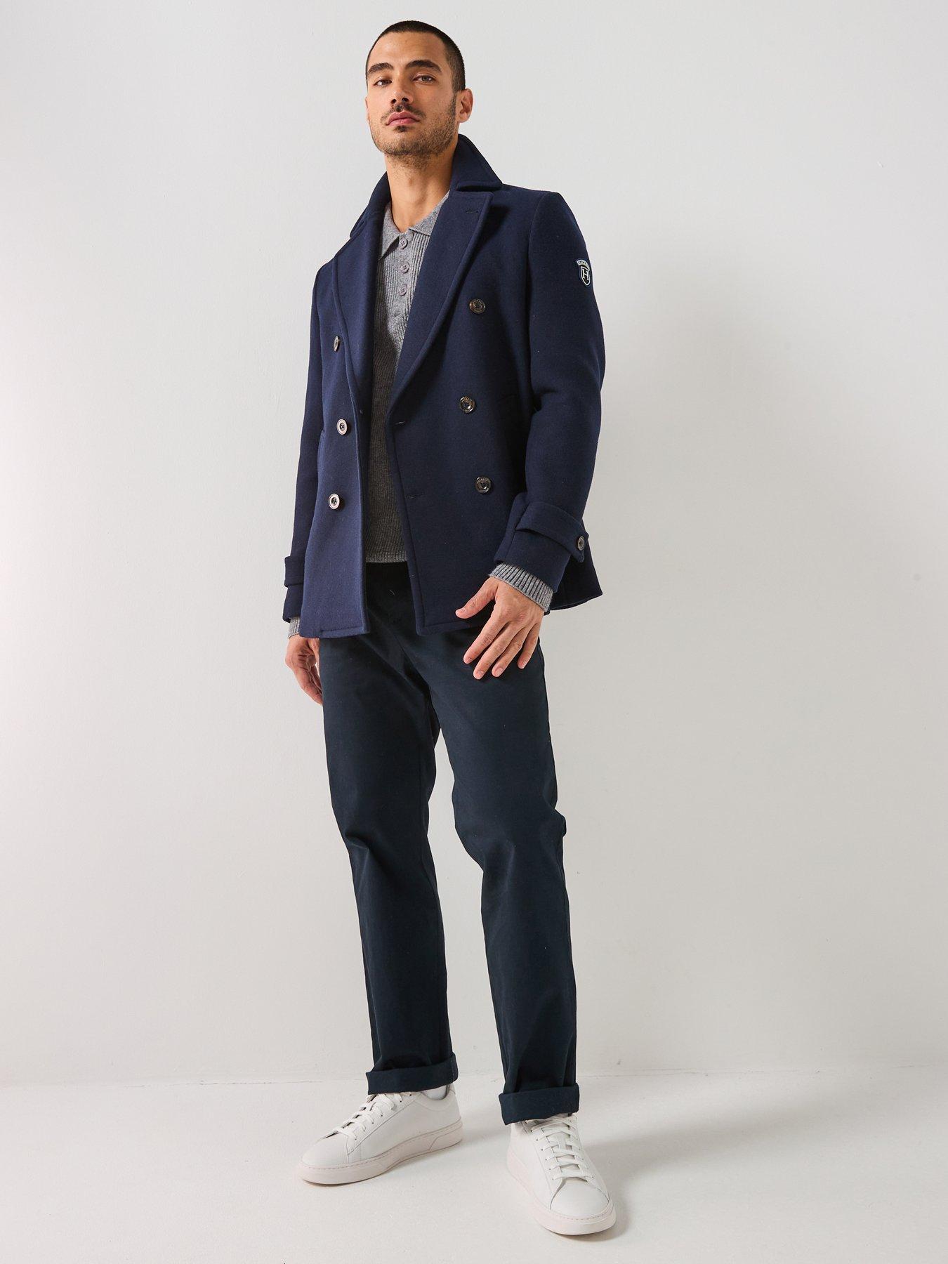  image of hackett-greenwich-peacoat-navy