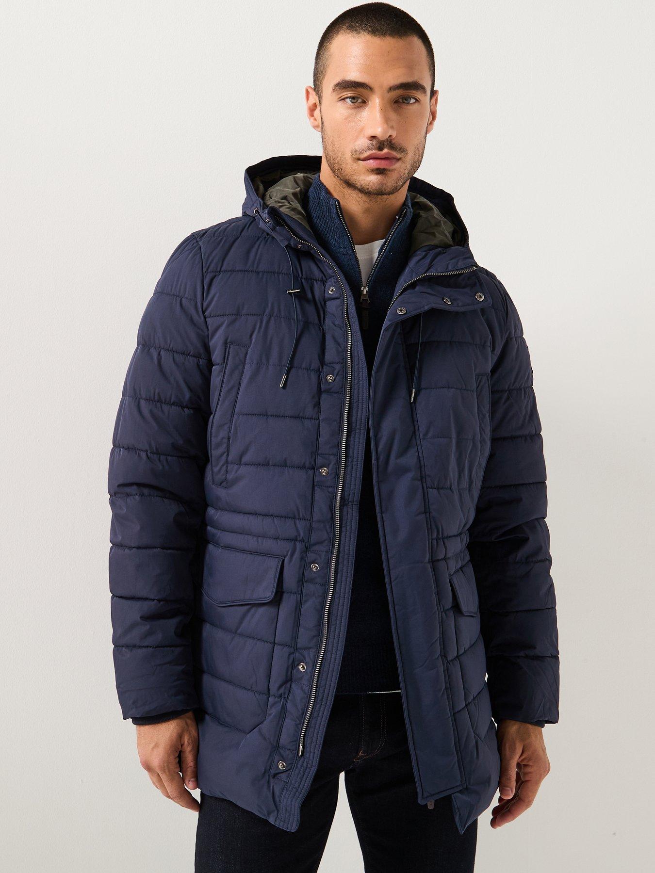 front image of hackett-heritage-puffer-jacket-navy