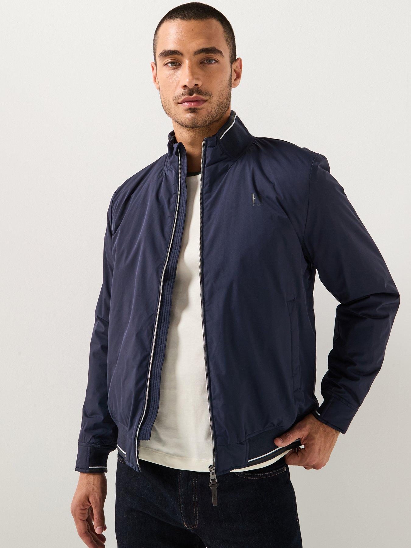 Hackett Hackett Heritage Logo Blouson Jacket - Blue