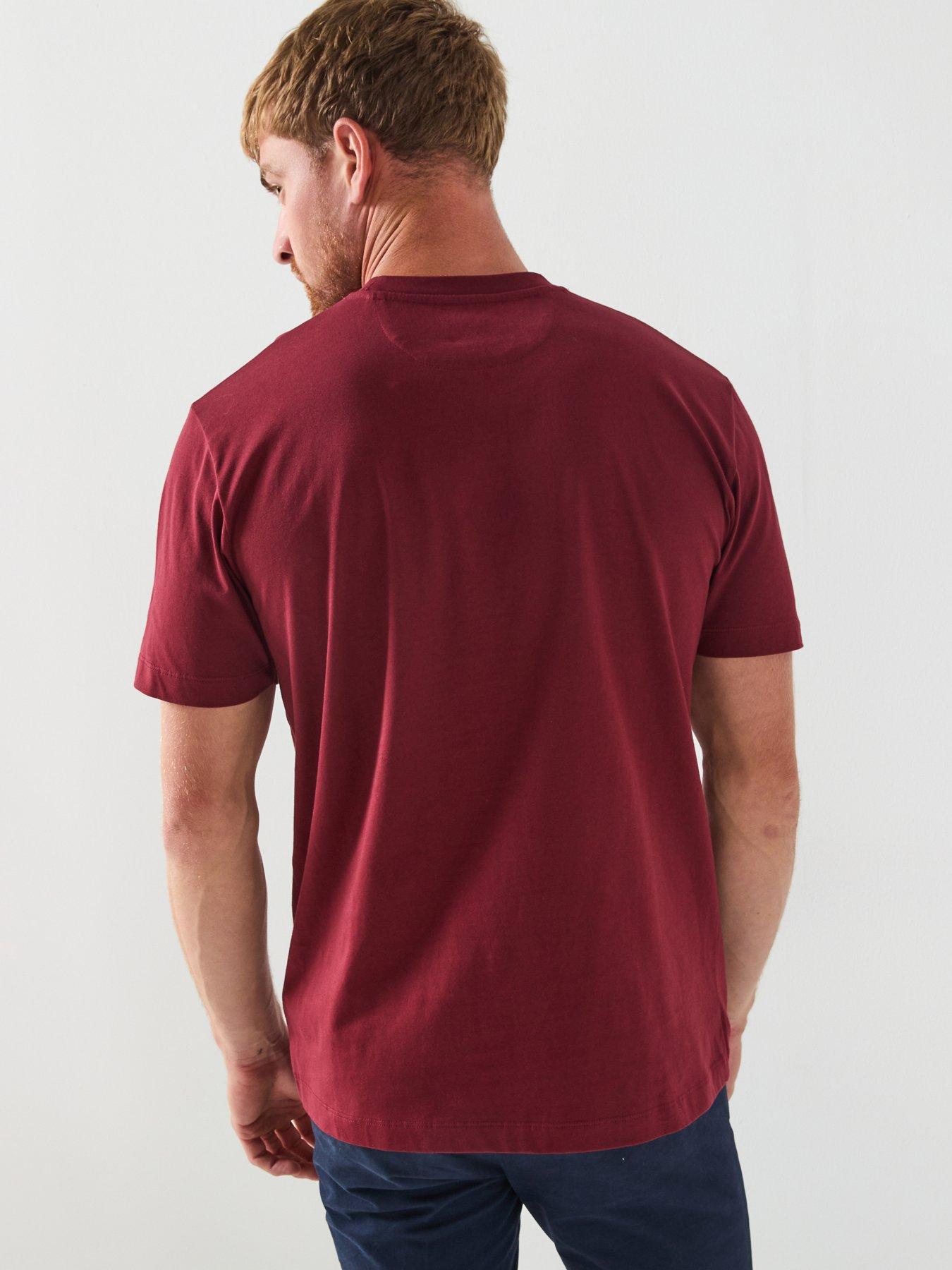 stillFront image of hackett-heritage-essential-t-shirt-red