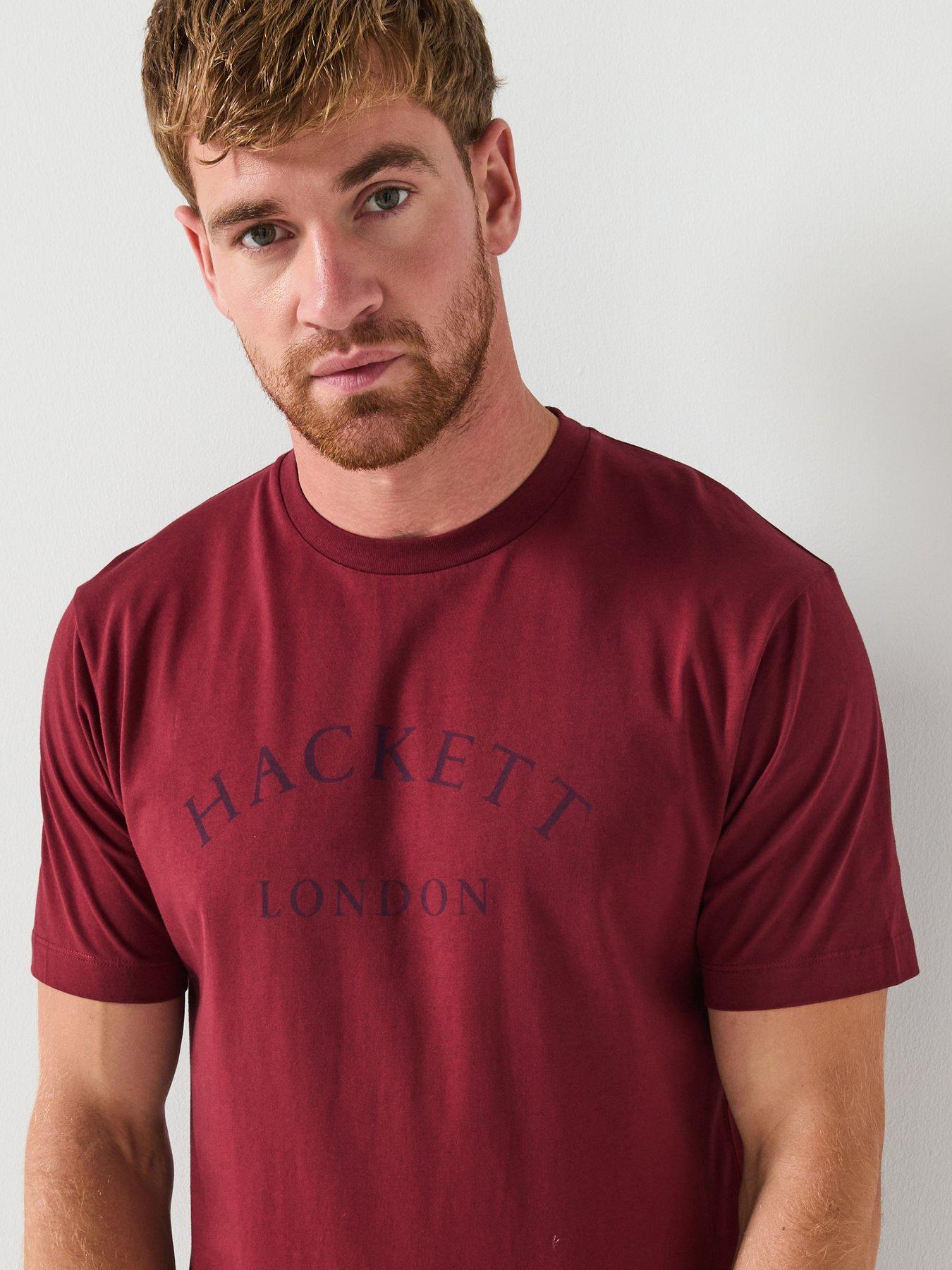  image of hackett-heritage-essential-t-shirt-red