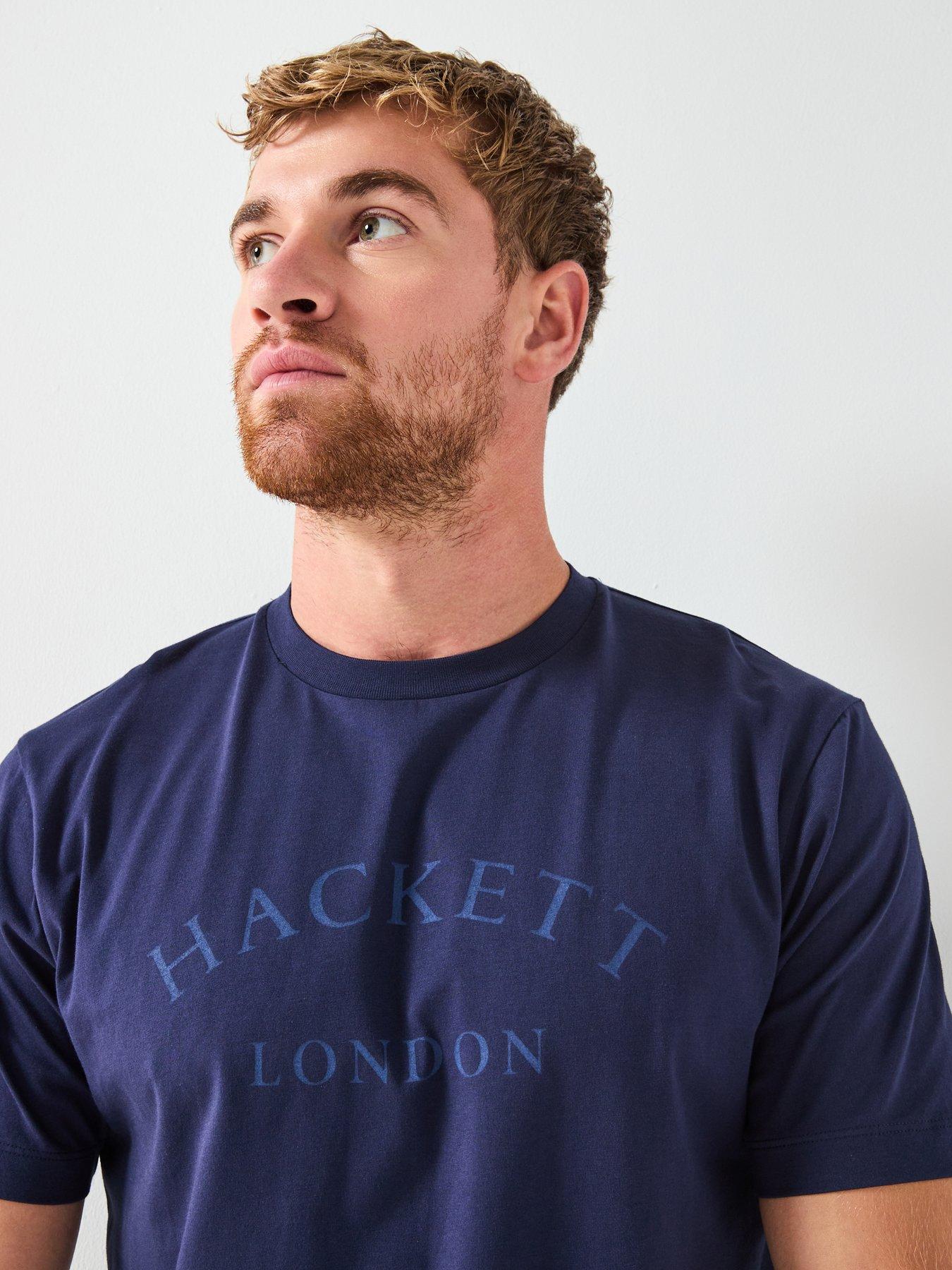 Image 4 of 6 of Hackett Hackett Heritage Essential T-shirt - Navy