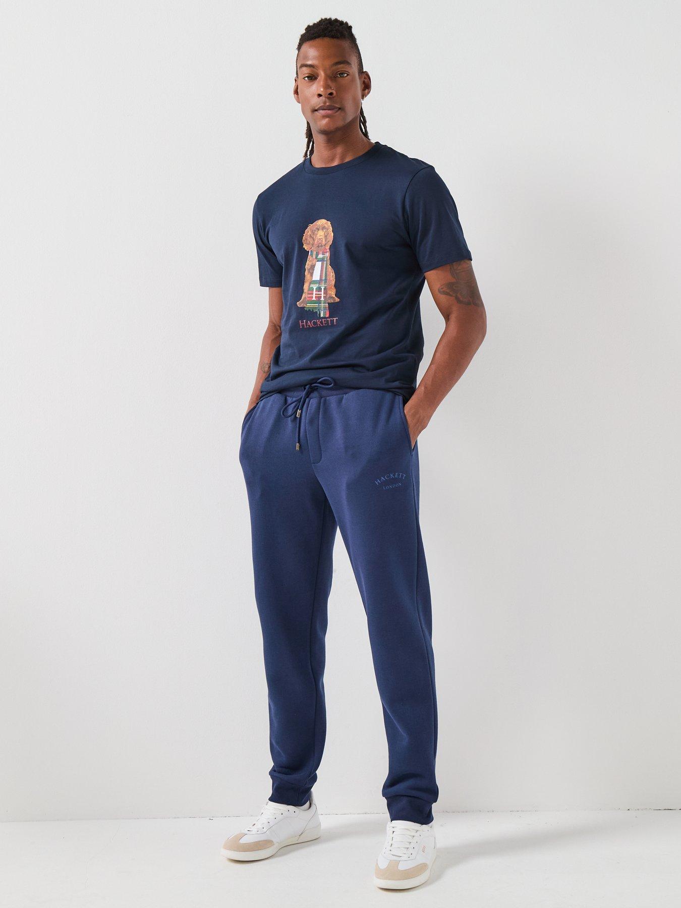  image of hackett-heritage-essential-joggers-navy