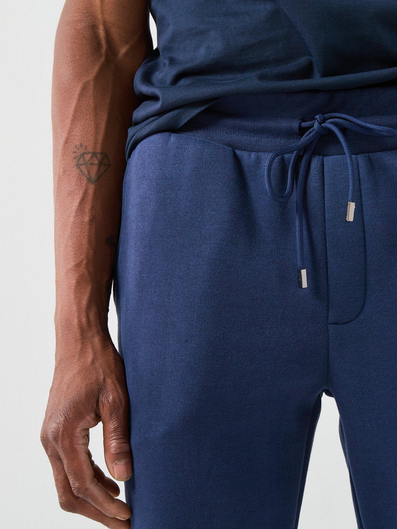  image of hackett-heritage-essential-joggers-navy