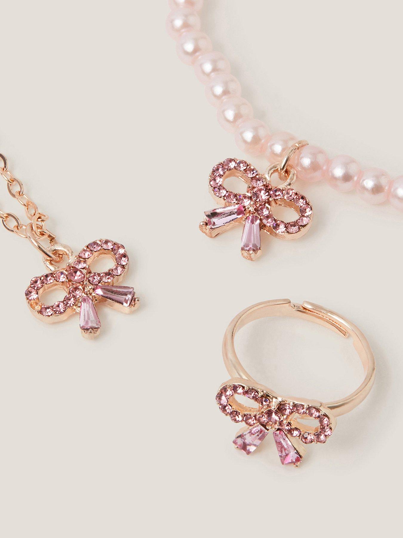 Image 2 of 2 of Monsoon Girls Beau Jewellery Box Set - Pink