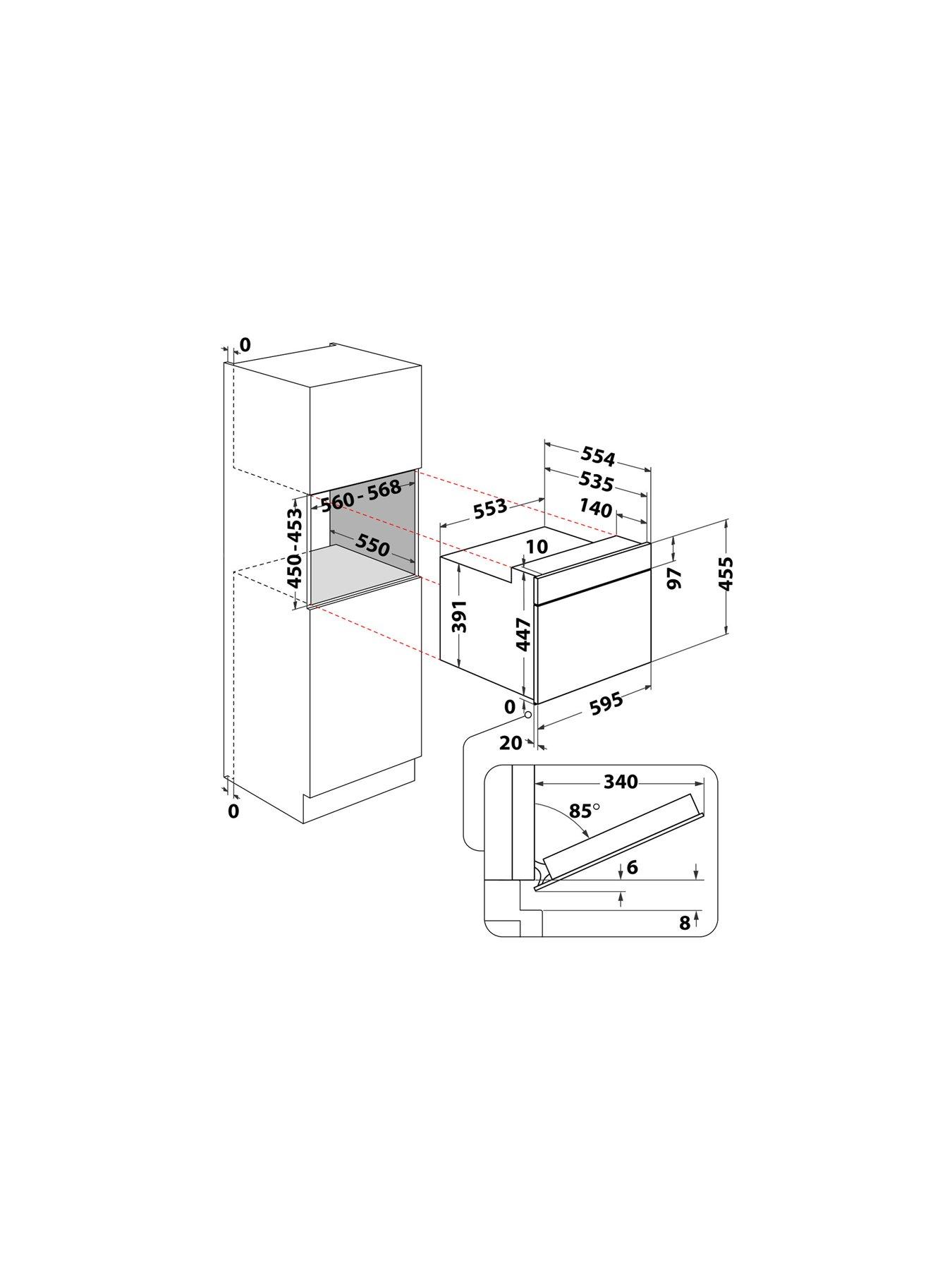Image 7 of 7 of Hotpoint HMW47HMXUK&nbsp;Built-in Microwave with Grill - Silver