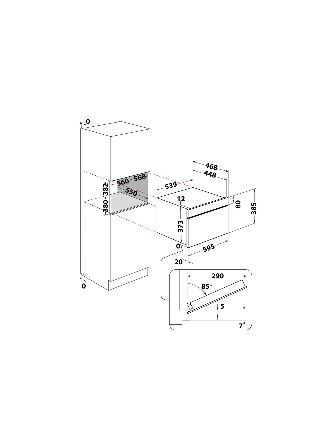 Image 7 of 7 of Hotpoint HMD44MXUK - Built-in Microwave with Grill - Silver