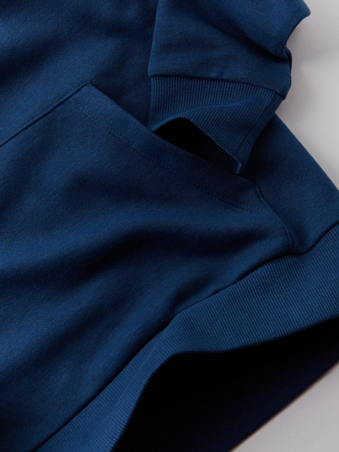 Image 4 of 4 of Jack & Jones Junior Boys Ari Branding Hoodie - Blue